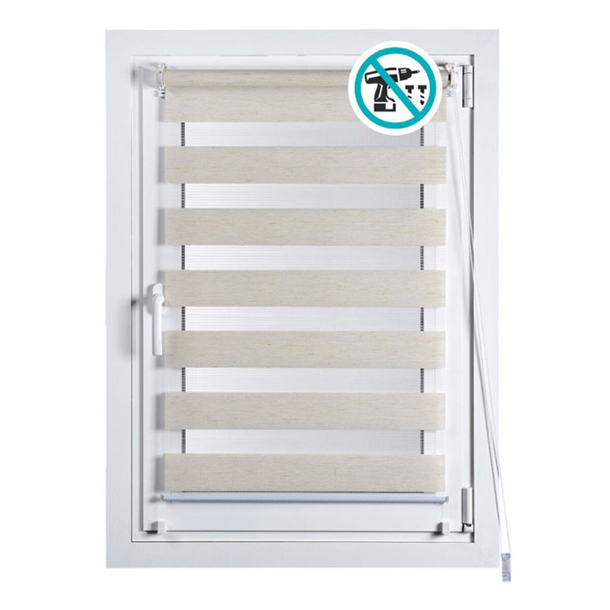 Τυφλωτή Stor Planet Clip&Fix Night&Day Μπεζ 150 x 180 cm Τυφλωτή Stor Planet Clip&Fix Night&Day Μπεζ 150 x 180 cm