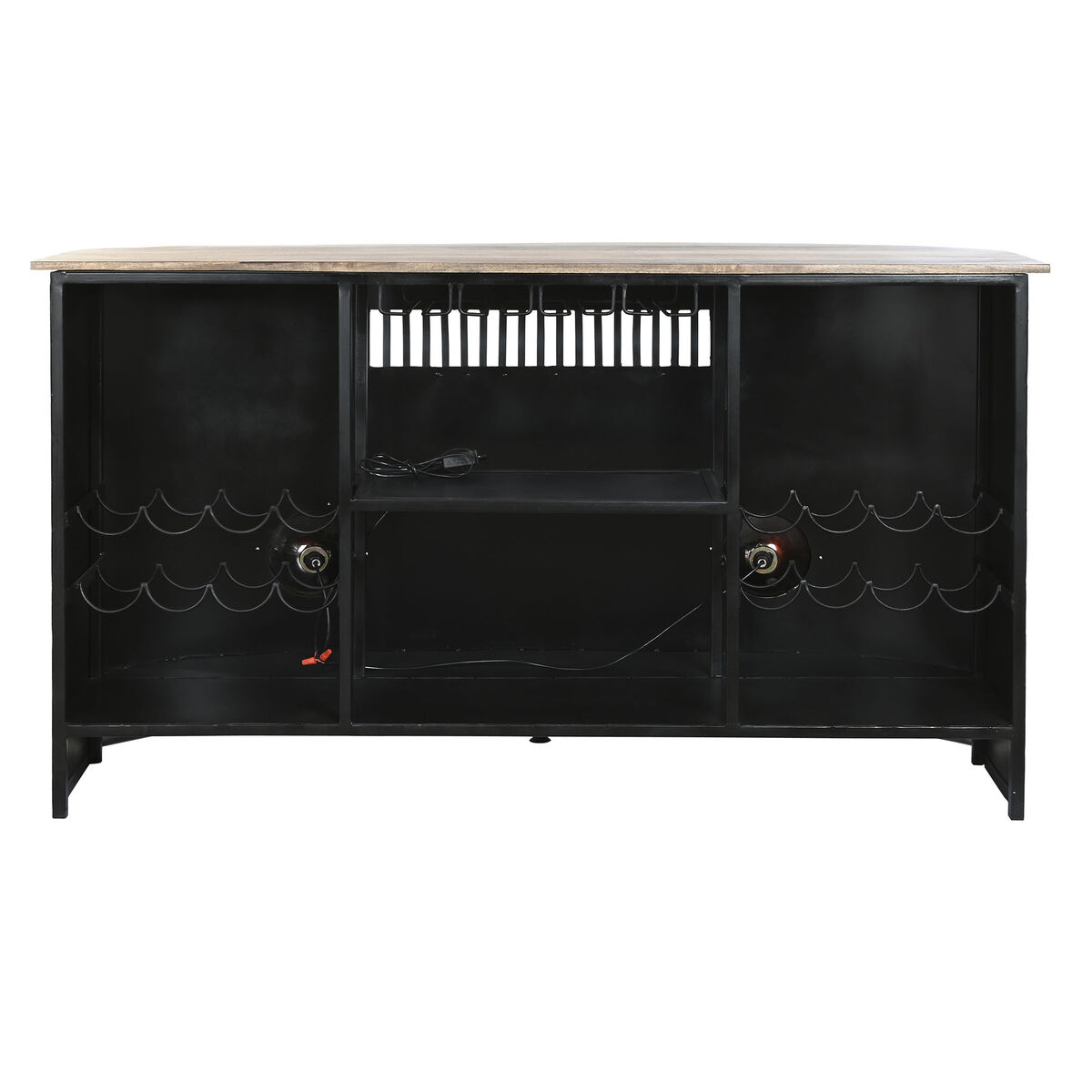 Ντουλάπι μπαρ DKD Home Decor Λευκό Καφέ Μαύρο 157 x 52 x 90 cm BAR