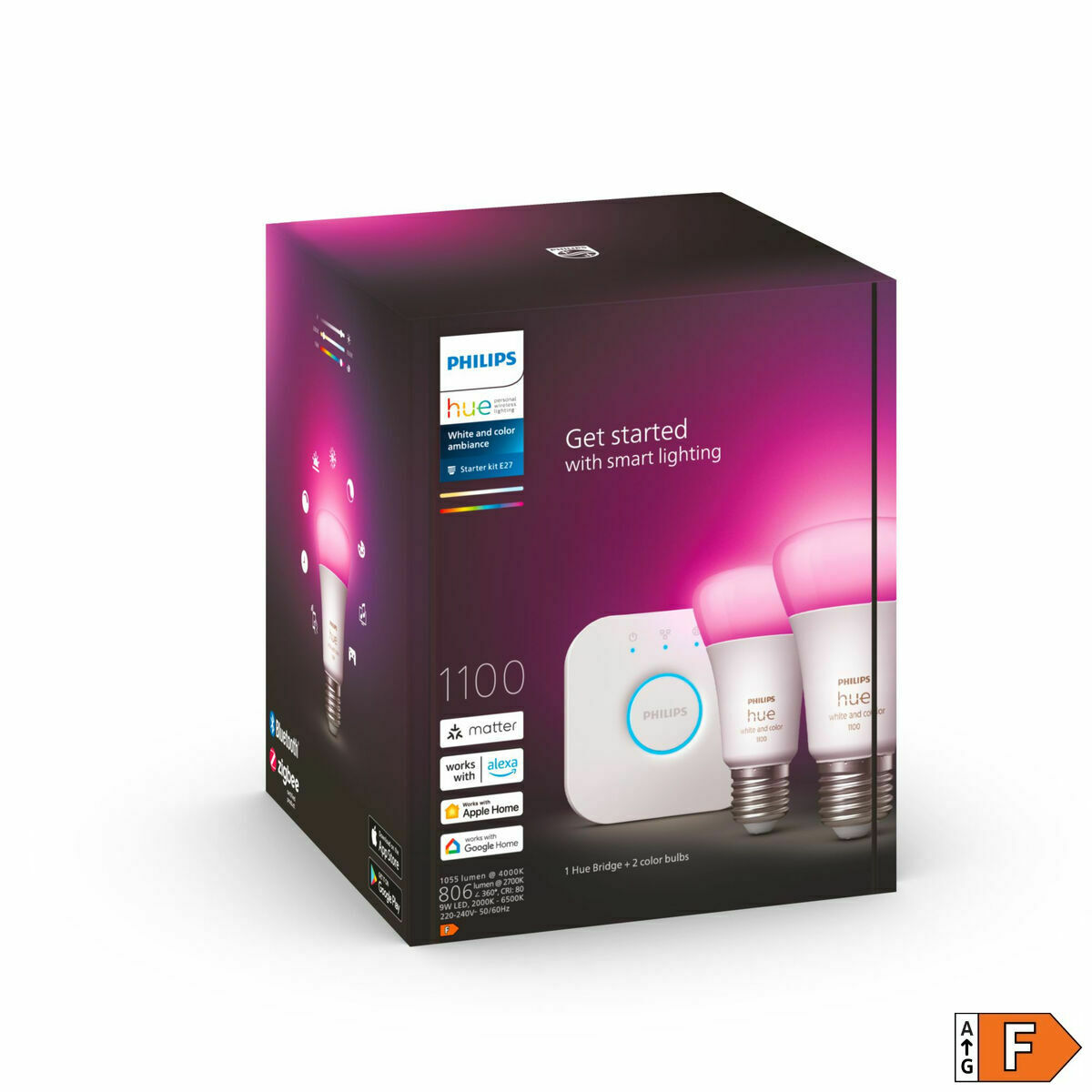 Έξυπνη Λάμπα Philips Kit de inicio E27 9 W E27 6500 K 806 lm (Δωρεάν Μεταφορικά) Έξυπνη Λάμπα Philips Kit de inicio E27 9 W E27 6500 K 806 lm (Δωρεάν Μεταφορικά)