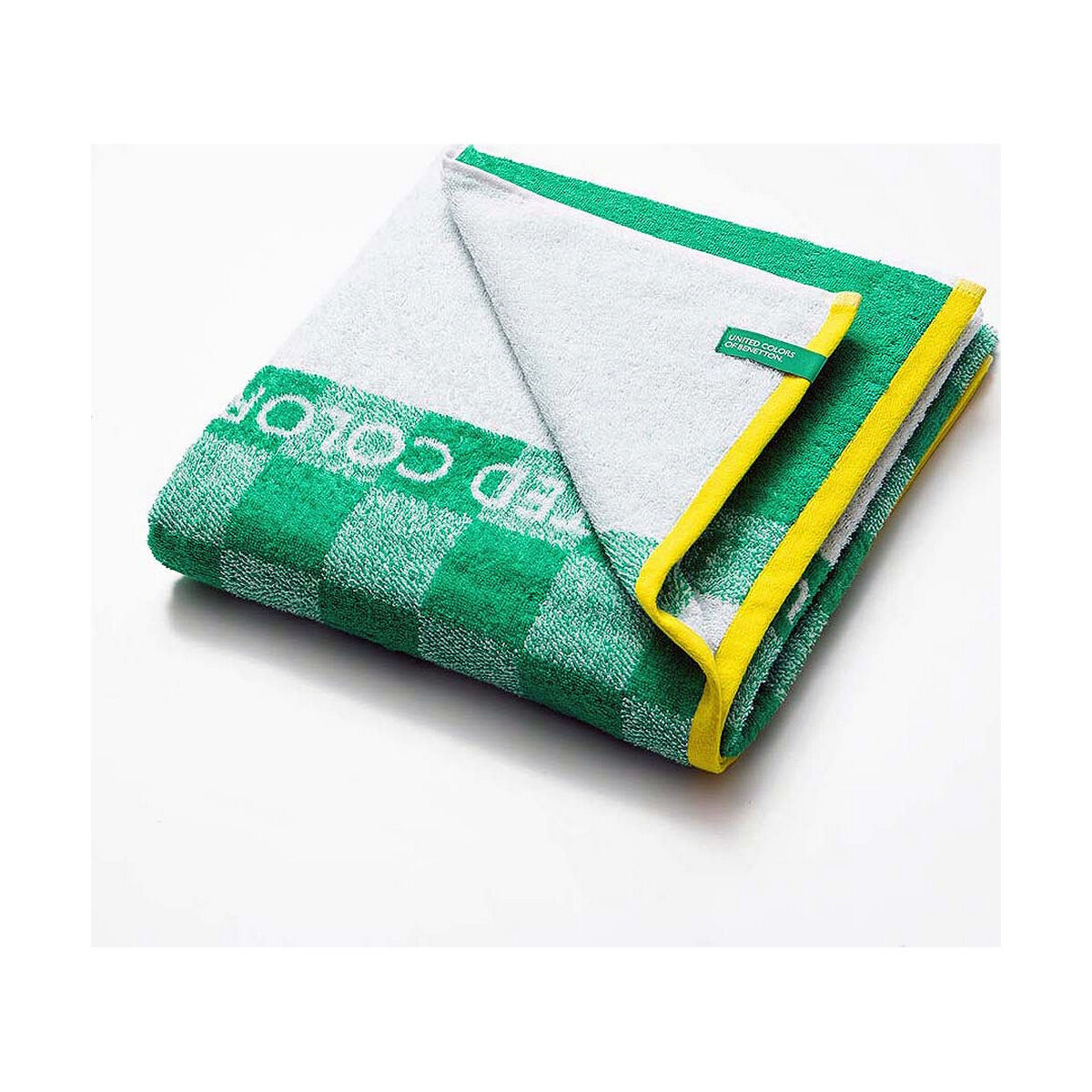 Πετσέτα θαλάσσης Benetton BE148 140 x 170 cm Πράσινο Πετσέτα θαλάσσης Benetton BE148 140 x 170 cm Πράσινο