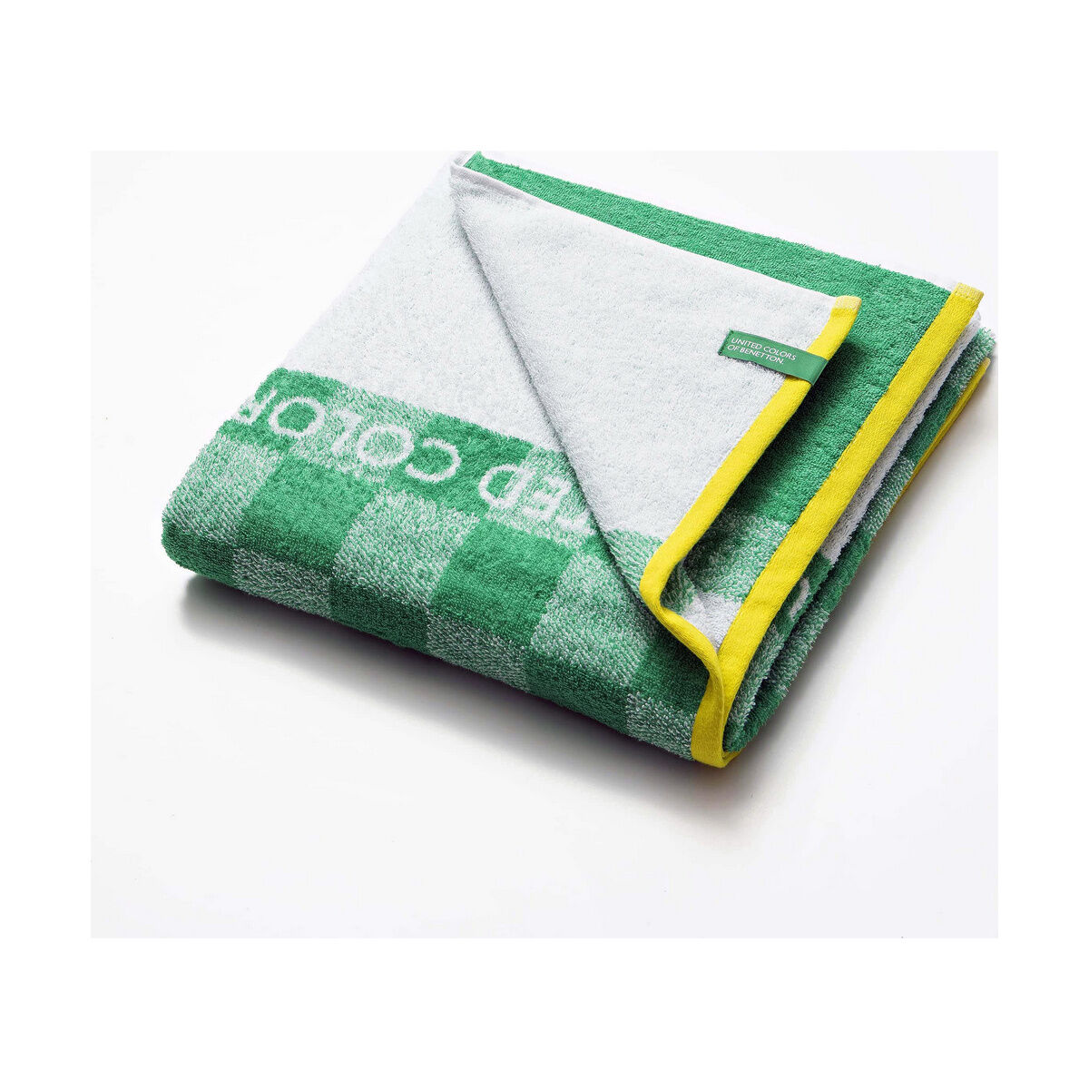 Πετσέτα θαλάσσης Benetton BE148 140 x 170 cm Πράσινο Πετσέτα θαλάσσης Benetton BE148 140 x 170 cm Πράσινο