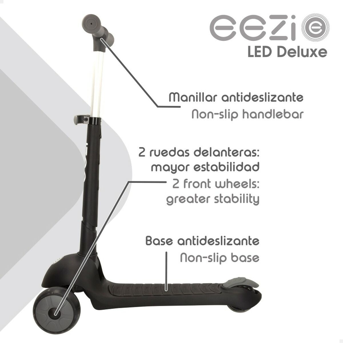 Scooter Eezi Μαύρο x2 Scooter Eezi Μαύρο x2