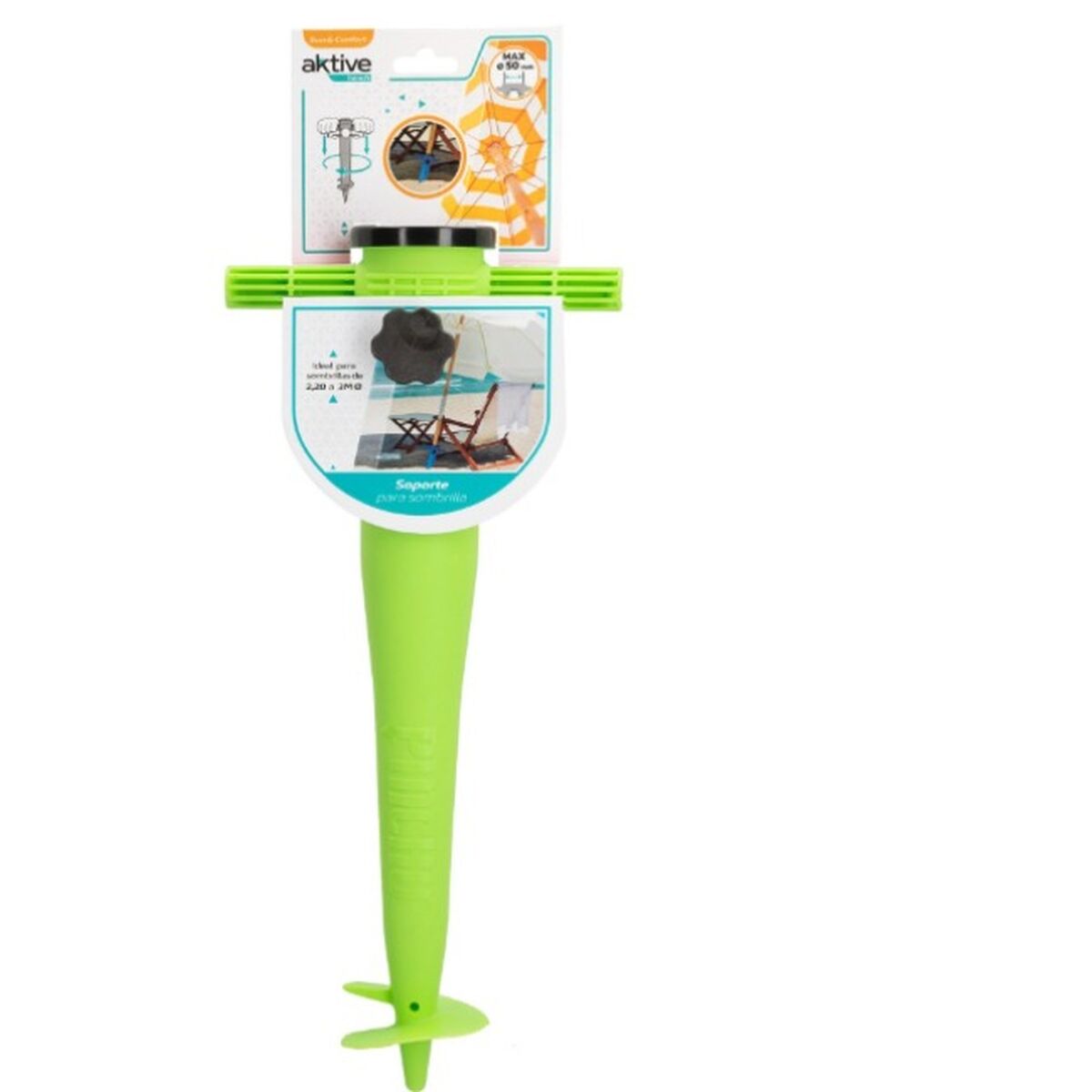 κρεμάστρα για ομπρέλα Aktive Πλαστική ύλη 18,5 x 40,5 x 8 cm (x6)