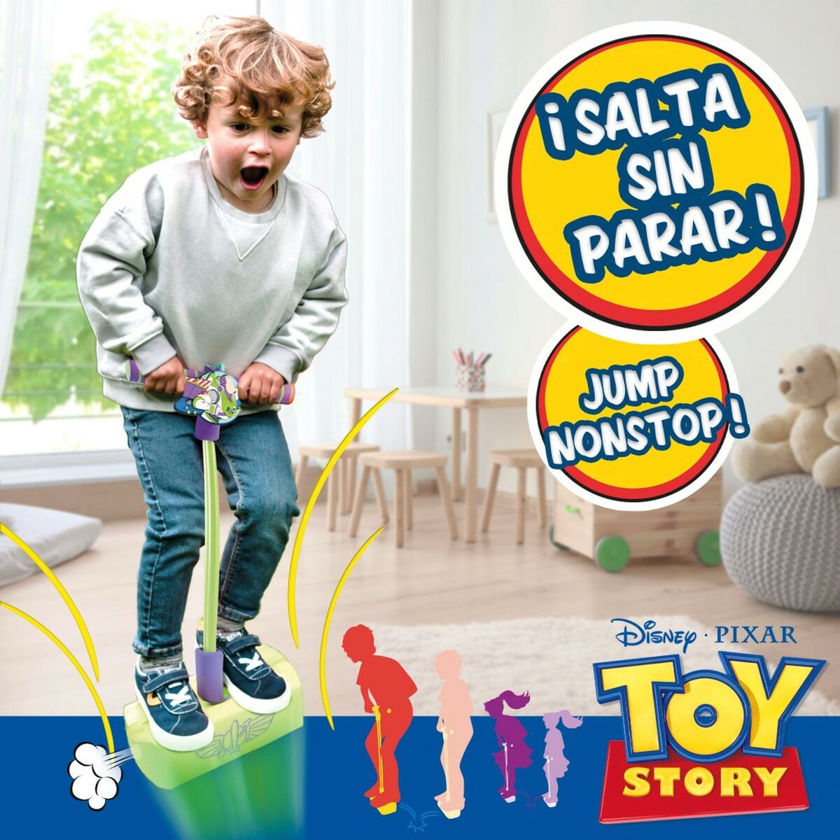 Άλτης pogo Toy Story 3D Πράσινο Παιδικά (4 Μονάδες) Άλτης pogo Toy Story 3D Πράσινο Παιδικά (4 Μονάδες)