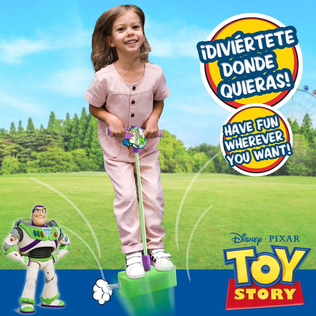 Άλτης pogo Toy Story 3D Πράσινο Παιδικά (4 Μονάδες) Άλτης pogo Toy Story 3D Πράσινο Παιδικά (4 Μονάδες)