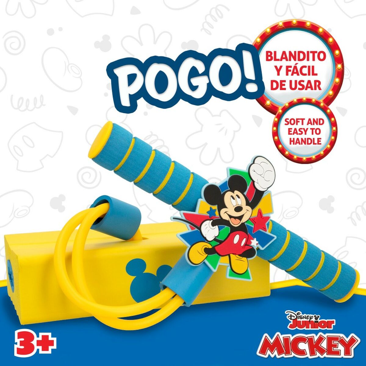 Άλτης pogo Mickey Mouse 3D Κίτρινο Παιδικά (4 Μονάδες) Άλτης pogo Mickey Mouse 3D Κίτρινο Παιδικά (4 Μονάδες)