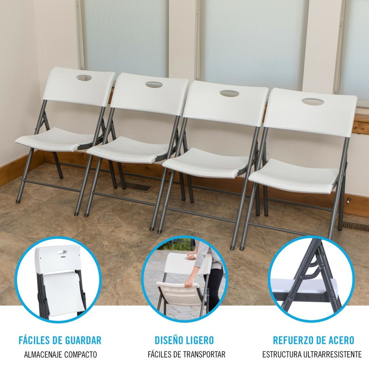 πτυσσόμενη καρέκλα Lifetime 4 Μονάδες 50 x 82,5 x 58 cm