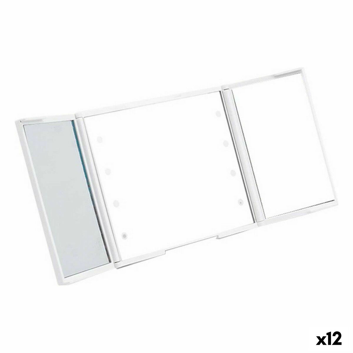 Καθρέφτης τσέπης Berilo YXL2150-CC01 Λευκό ABS 1,5 x 9,5 x 11,5 cm Φως LED (12 Μονάδες) Καθρέφτης τσέπης Berilo YXL2150-CC01 Λευκό ABS 1,5 x 9,5 x 11,5 cm Φως LED (12 Μονάδες)