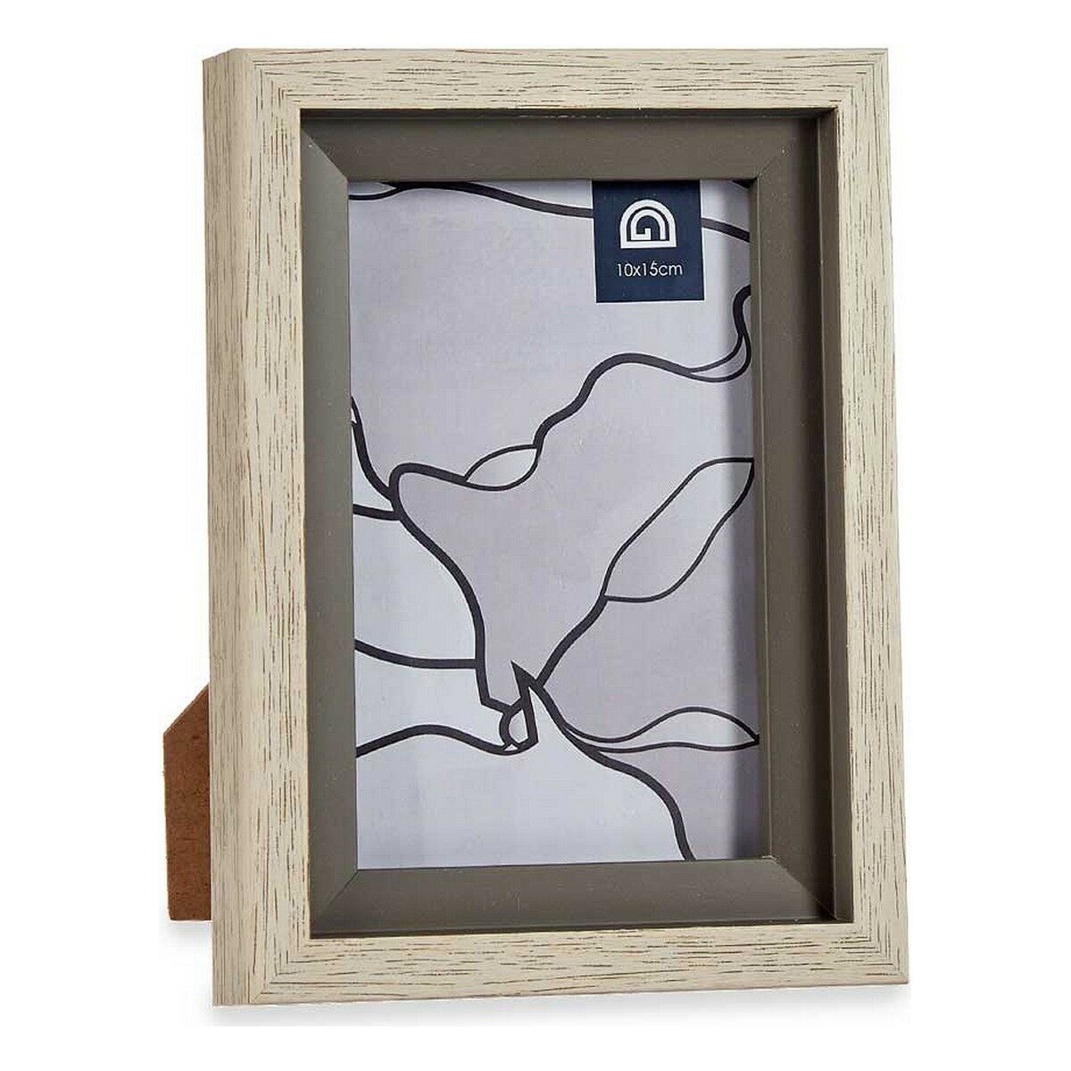 Κορνίζα Gift Decor Μπεζ Γκρι Κρυστάλλινο Πλαστική ύλη (x6)