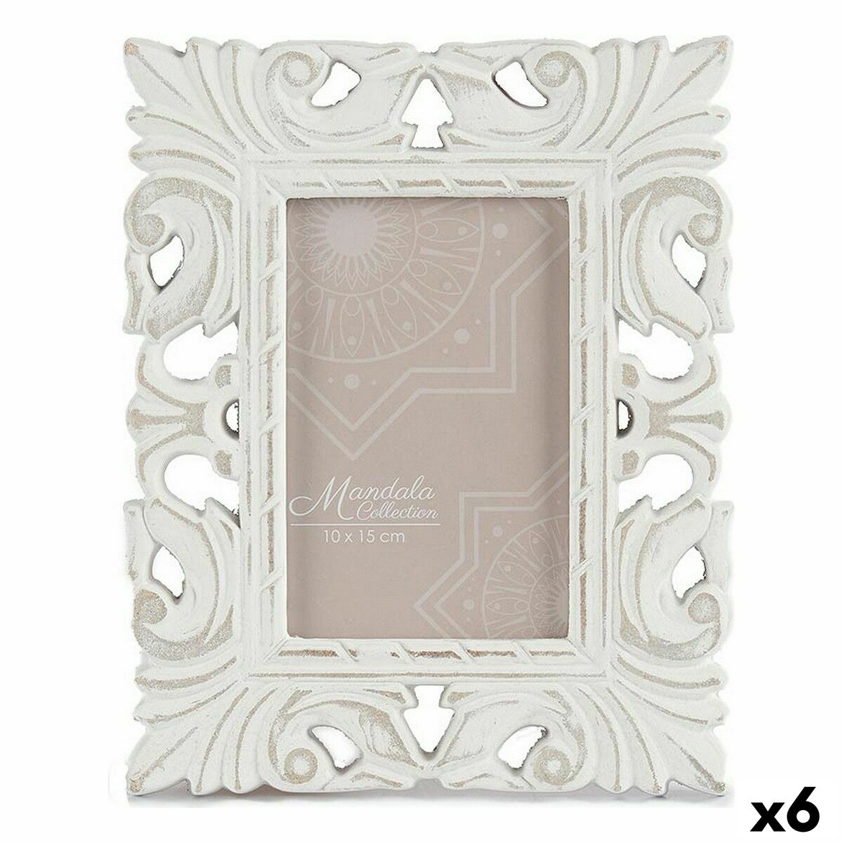 Κορνίζα 18,5 x 23 x 1,3 cm Λευκό Ξύλο MDF (x6) Κορνίζα 18,5 x 23 x 1,3 cm Λευκό Ξύλο MDF (x6)