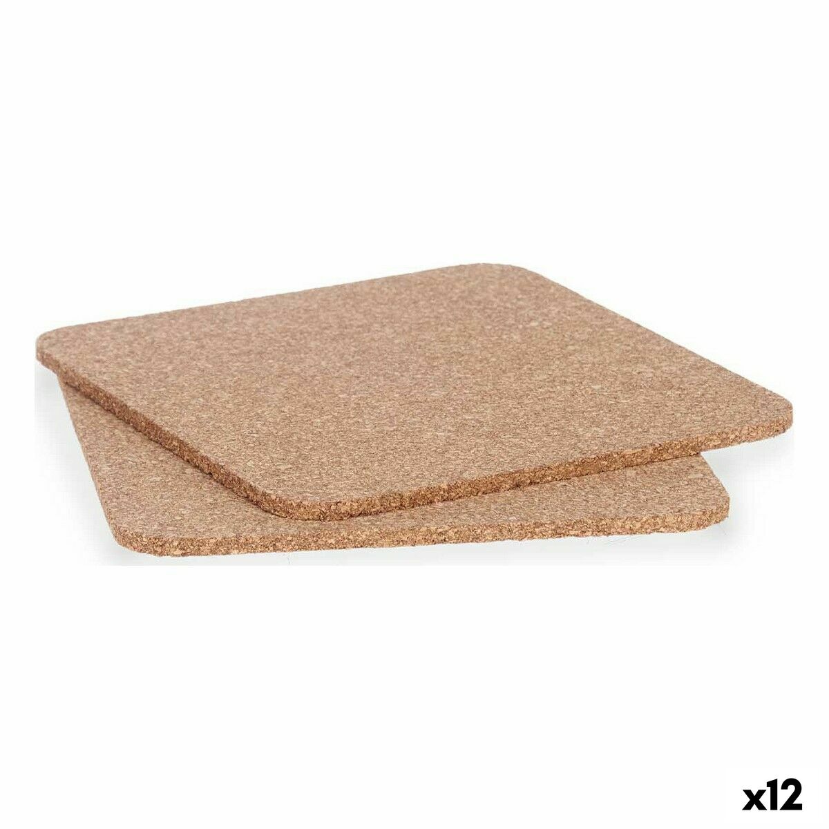 Σετ υποδοχής Kinvara Φυσικό φελλός 18 x 1 x 18 cm 18 x 0,5 x 18 cm Σουπλά (12 Μονάδες)