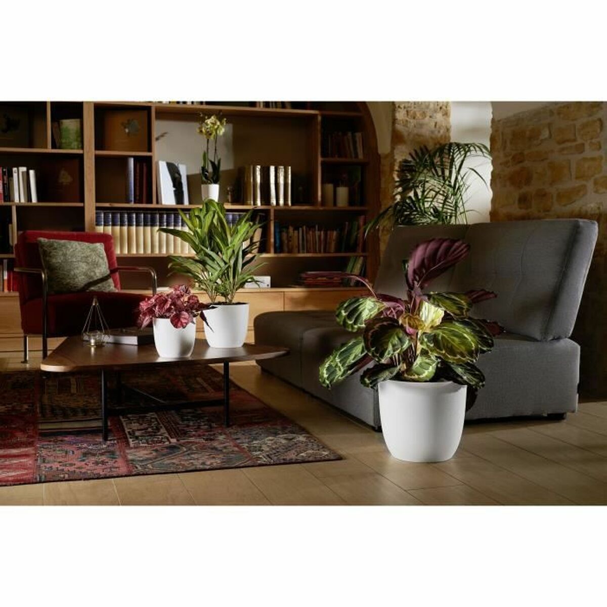 Βάζο Λουλουδιών EDA Opal Chape Λευκό Ø 29,5 cm (Δωρεάν Μεταφορικά)