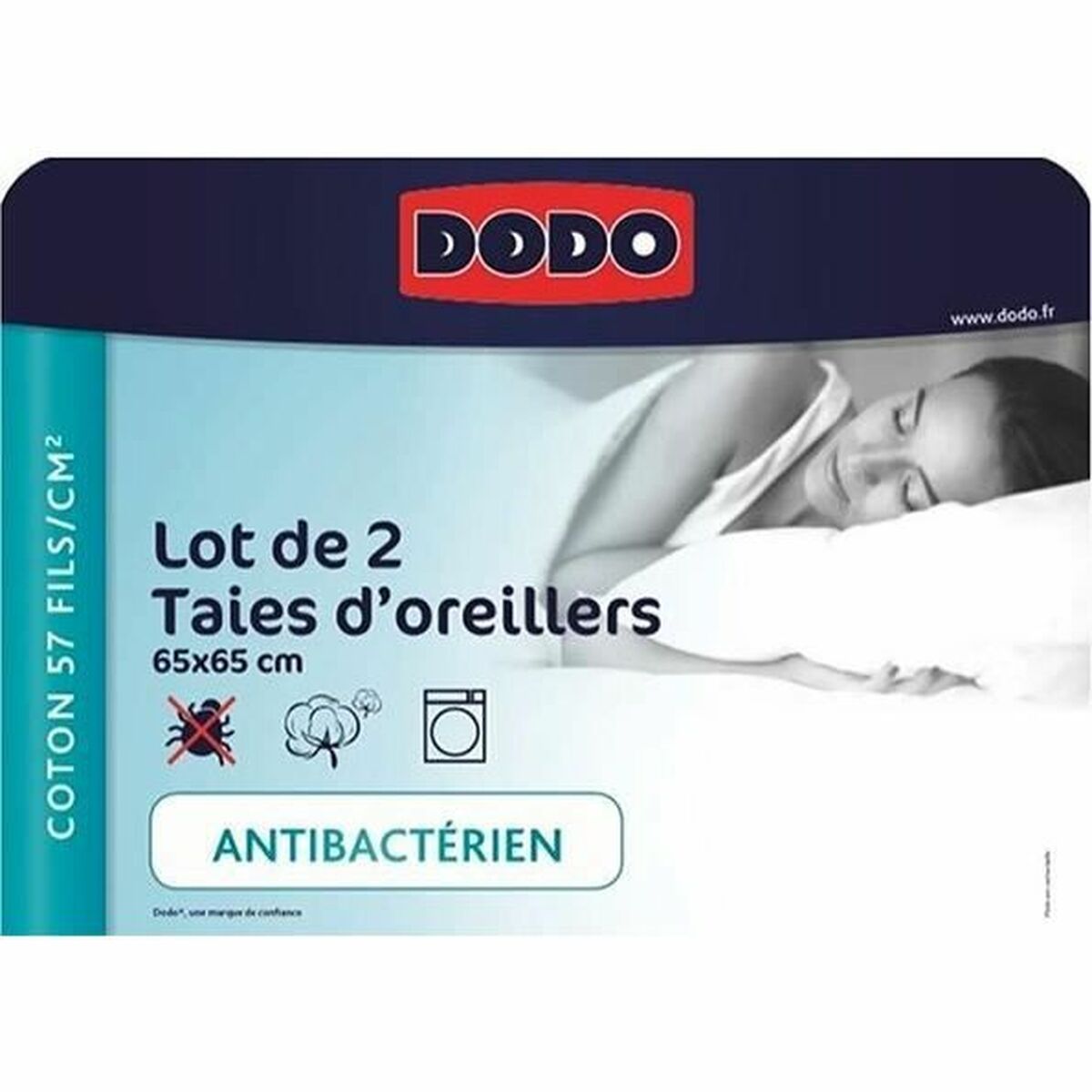 Θήκη μαξιλαριού DODO x2 Λευκό Ανθρακί 65 x 65 cm (Δωρεάν Μεταφορικά) Θήκη μαξιλαριού DODO x2 Λευκό Ανθρακί 65 x 65 cm (Δωρεάν Μεταφορικά)
