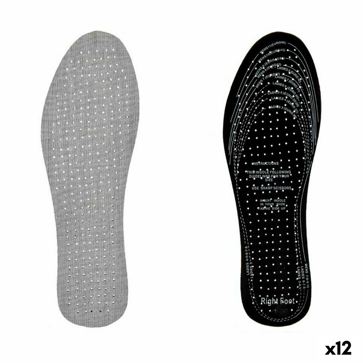 Πρότυπα Extra Fresh Μαύρο Γκρι βαμβάκι Λατέξ 9,5 x 30 cm (12 Μονάδες) Πρότυπα Extra Fresh Μαύρο Γκρι βαμβάκι Λατέξ 9,5 x 30 cm (12 Μονάδες)