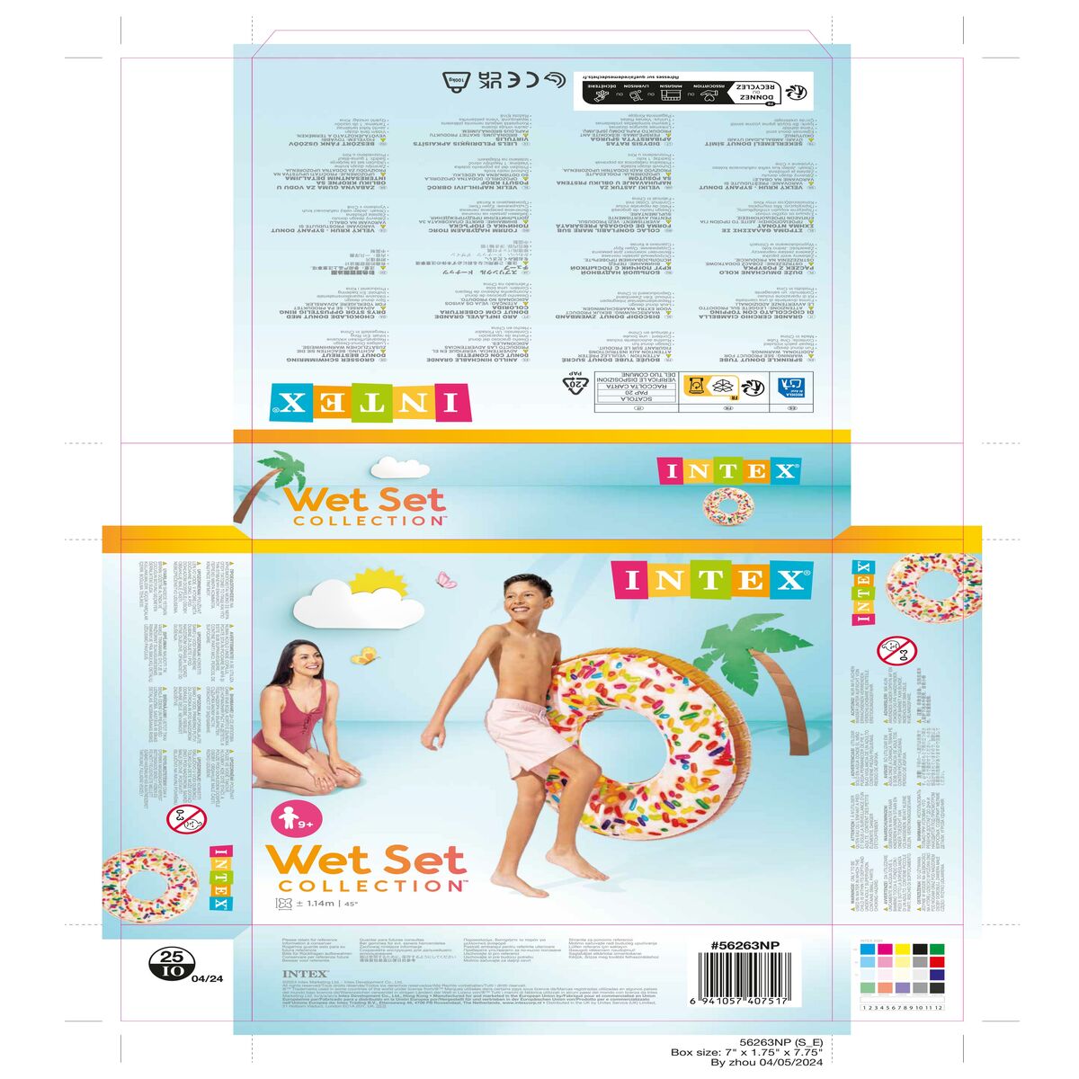 Φουσκωτή ρόδα Intex Donut Λευκό 99 x 25 cm