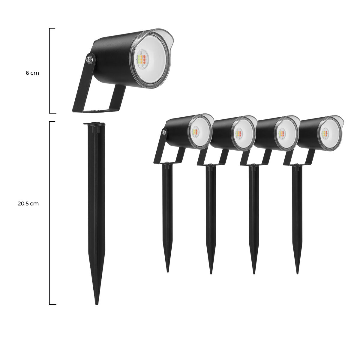 LED spotlight KSIX SmartLED Μαύρο (3000K)