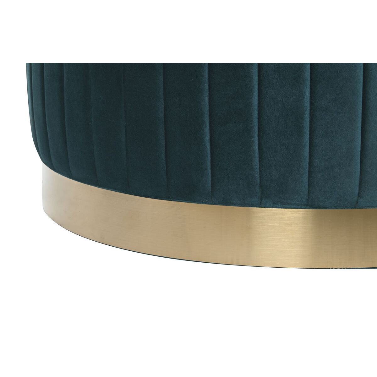 Υποπόδια DKD Home Decor Πράσινο Γκρι Βουργουνδίας Χρυσό Μέταλλο Βελούδο 80 x 80 x 45 cm