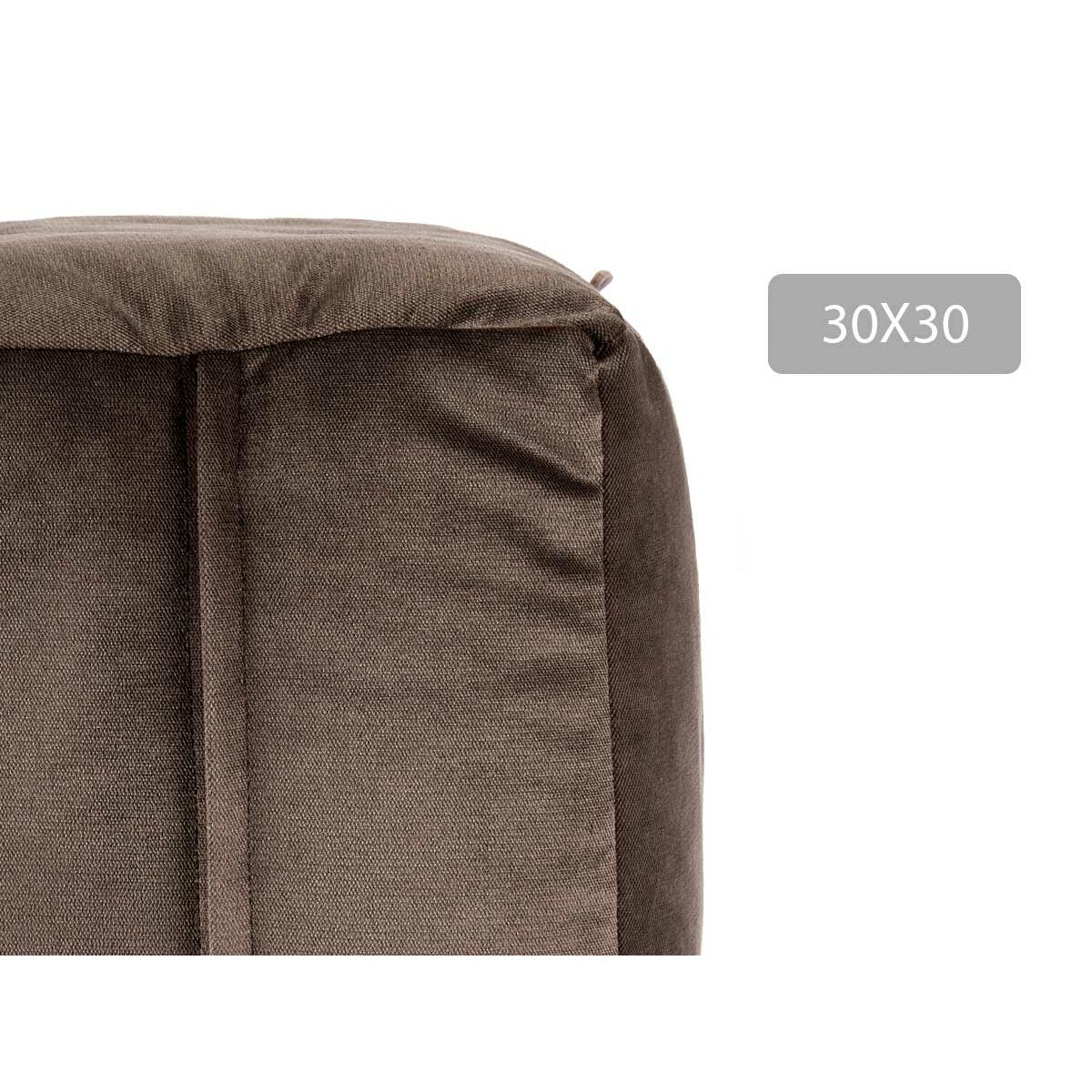 Puff Gift Decor Γκρι πολυστερίνη Βελούδο (4 Μονάδες)