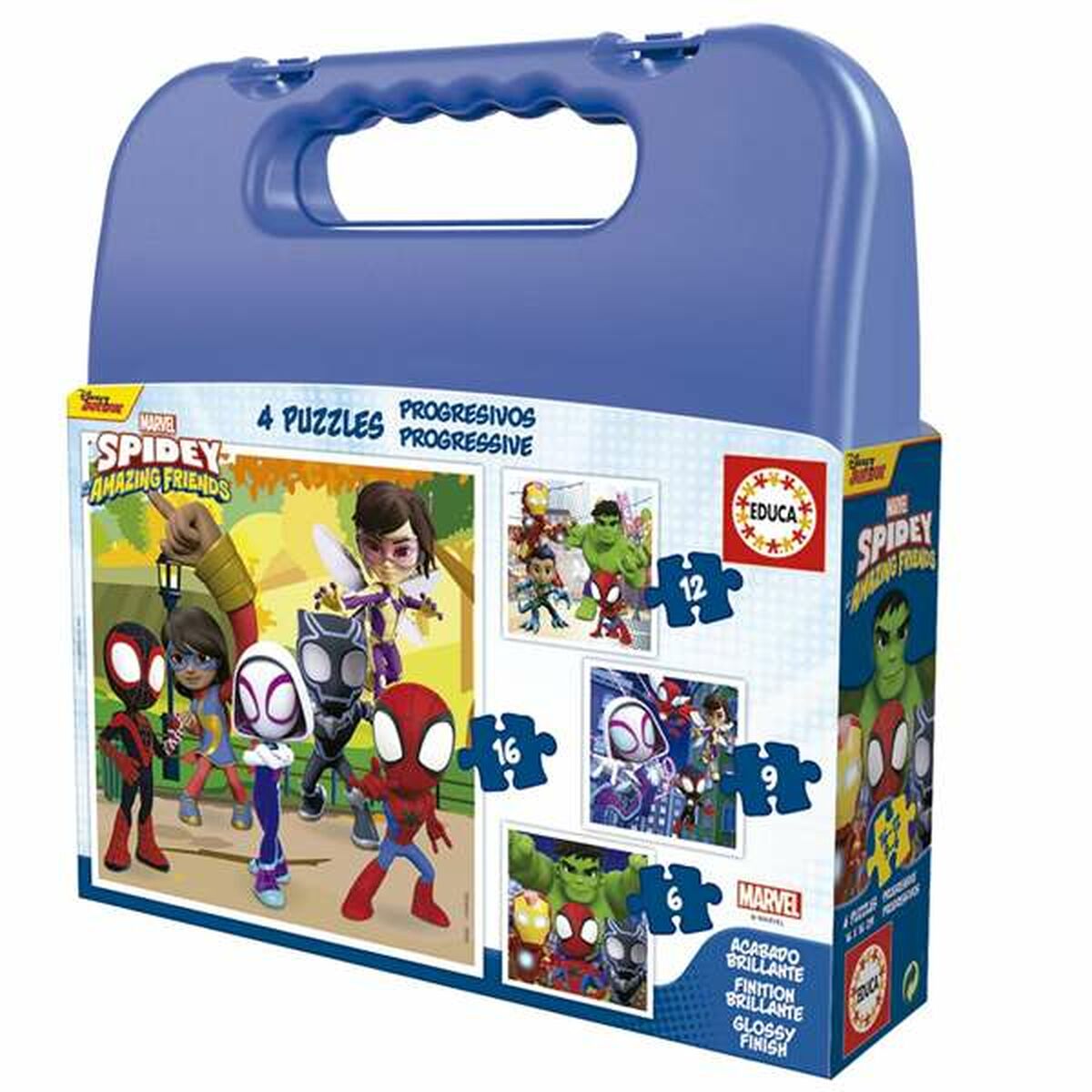 Σετ 4 Παζλ Spidey Χαρτοφύλακας Σετ 4 Παζλ Spidey Χαρτοφύλακας