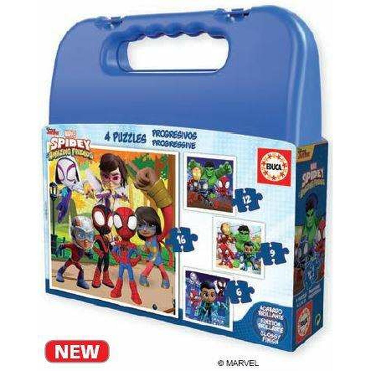 Σετ 4 Παζλ Spidey Χαρτοφύλακας Σετ 4 Παζλ Spidey Χαρτοφύλακας