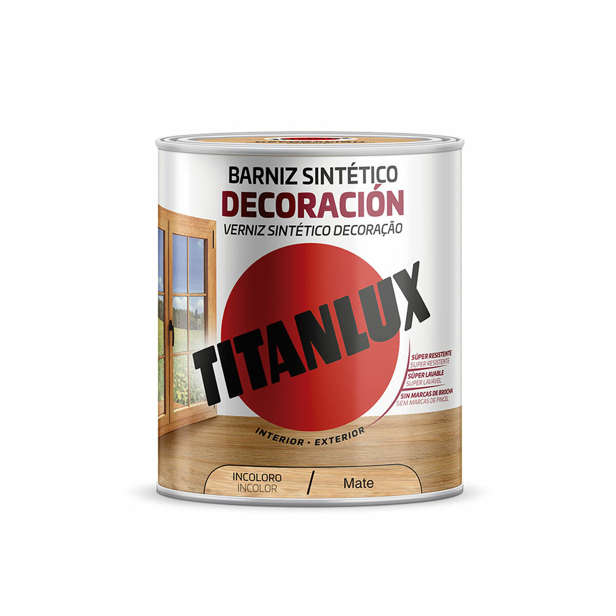 Συνθετικό βερνίκι Titanlux m12100014 Ματ Άχρωμο 250 ml