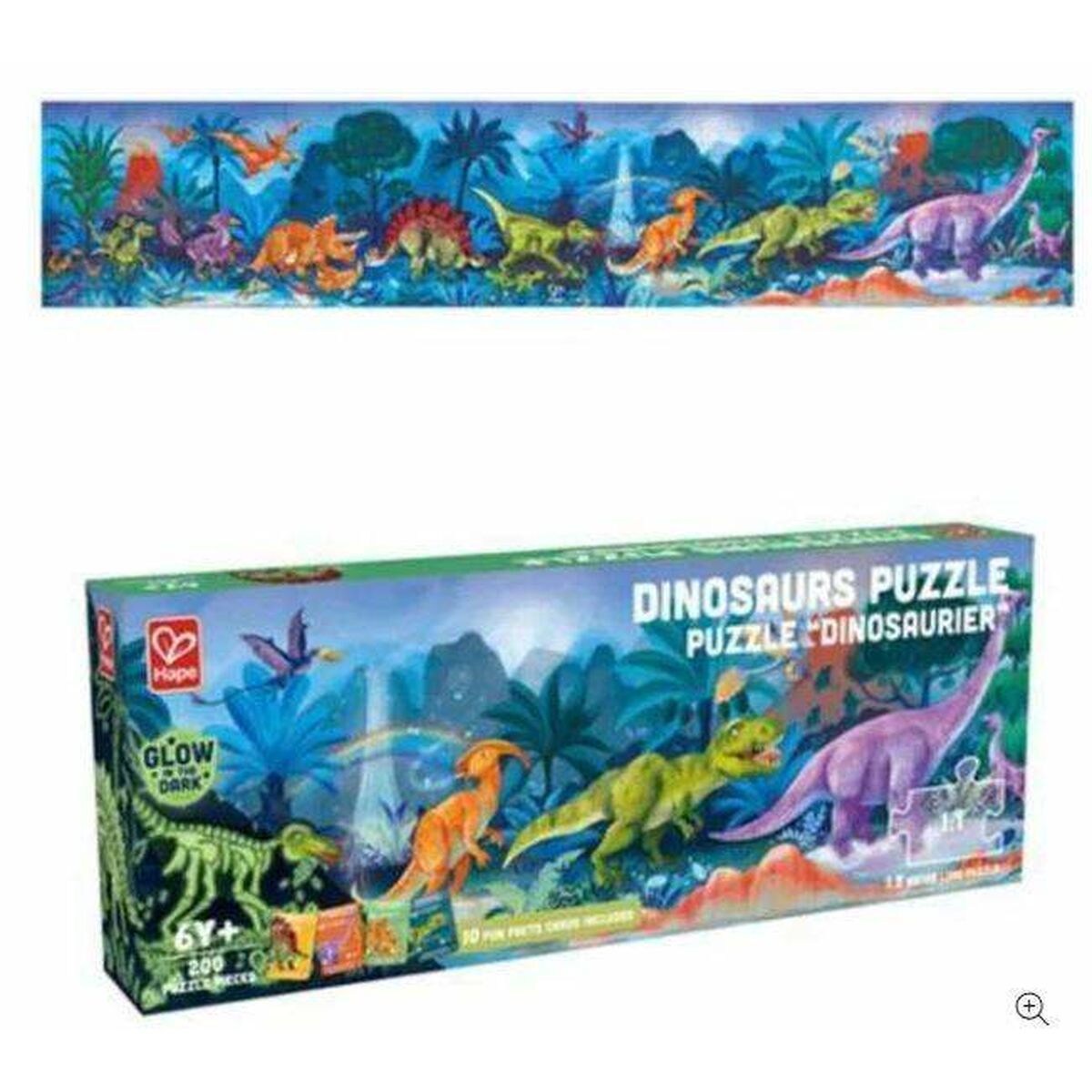 3D Παζλ Hape 150 x 30 cm 200 Τεμάχια Δεινόσαυρος 3D Παζλ Hape 150 x 30 cm 200 Τεμάχια Δεινόσαυρος