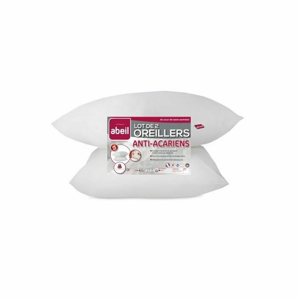 μαξιλάρι Abeil Λευκό 60 x 60 cm (x2) (Δωρεάν Μεταφορικά) μαξιλάρι Abeil Λευκό 60 x 60 cm (x2) (Δωρεάν Μεταφορικά)