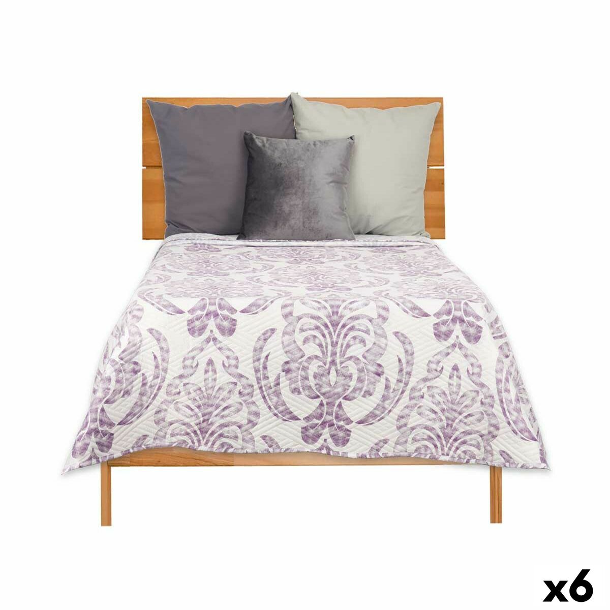 Αναστρέψιμο κάλυμμα κρεβατιού Gift Decor Λευκό Μωβ 240 x 260 cm 260 x 0,3 x 240 cm (x6) Αναστρέψιμο κάλυμμα κρεβατιού Gift Decor Λευκό Μωβ 240 x 260 cm 260 x 0,3 x 240 cm (x6)
