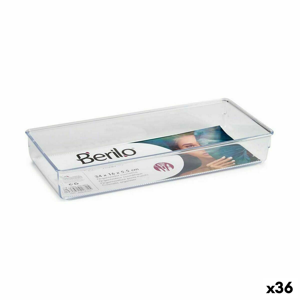 Διοργανωτής Πολλαπλών Χρήσεων Berilo CH99113 Διαφανές Πλαστική ύλη 15,5 x 5,5 x 34,5 cm Πολλαπλών χρήσεων (36 Μονάδες) Διοργανωτής Πολλαπλών Χρήσεων Berilo CH99113 Διαφανές Πλαστική ύλη 15,5 x 5,5 x 34,5 cm Πολλαπλών χρήσεων (36 Μονάδες)