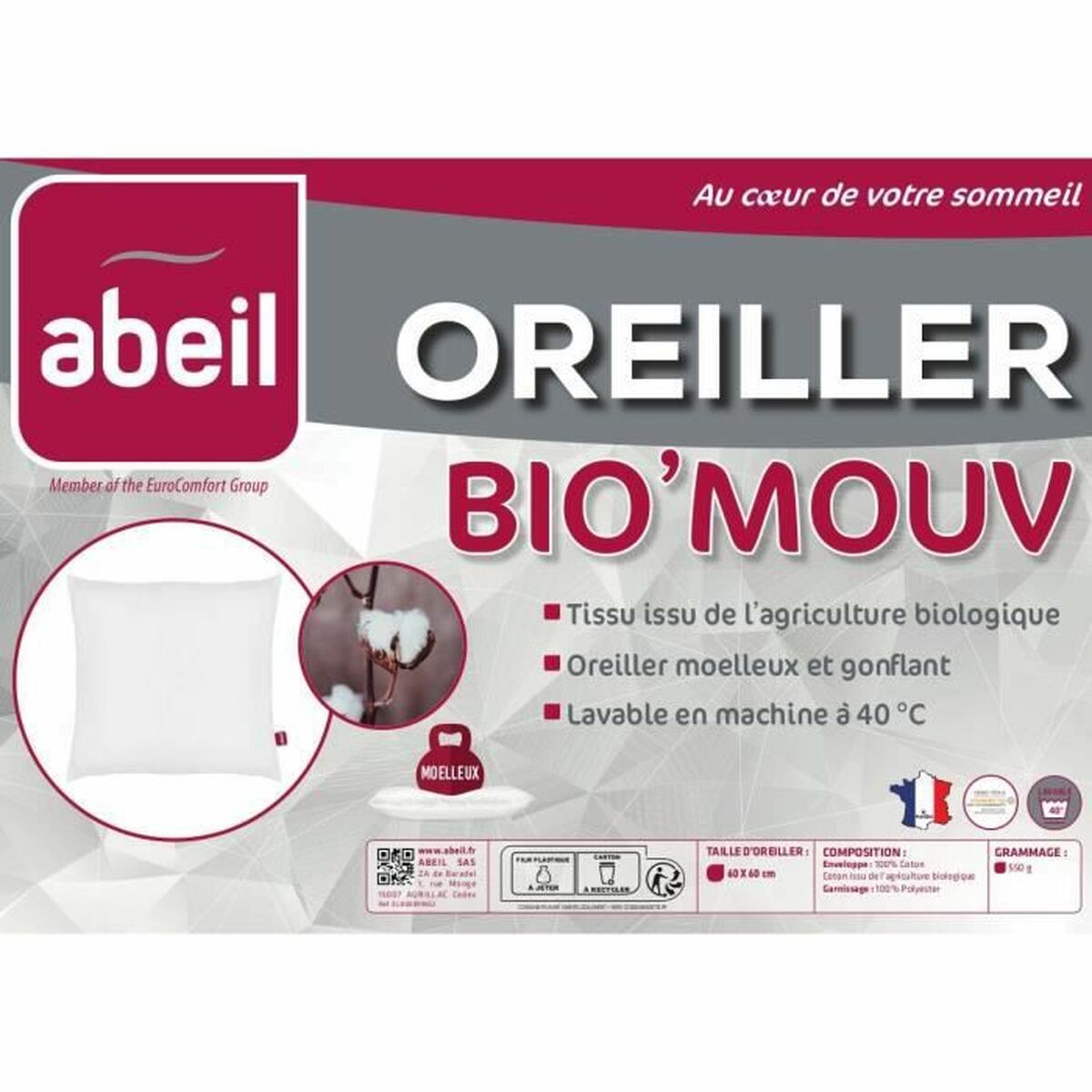 Σετ 2 μαξιλαριών Abeil 60 x 60 cm (x2) (Δωρεάν Μεταφορικά)