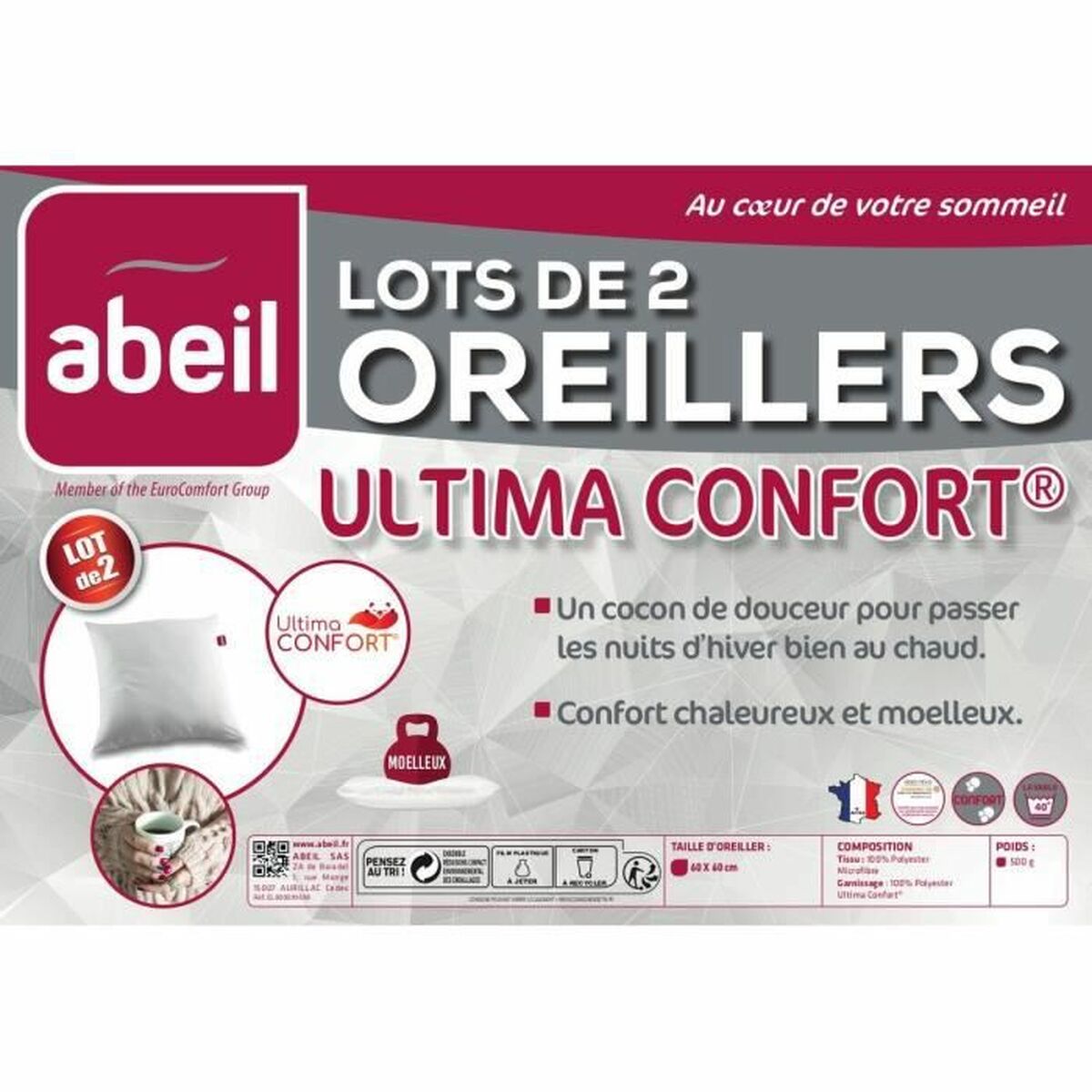 μαξιλάρι Abeil 60 x 60 cm (x2) (Δωρεάν Μεταφορικά) μαξιλάρι Abeil 60 x 60 cm (x2) (Δωρεάν Μεταφορικά)