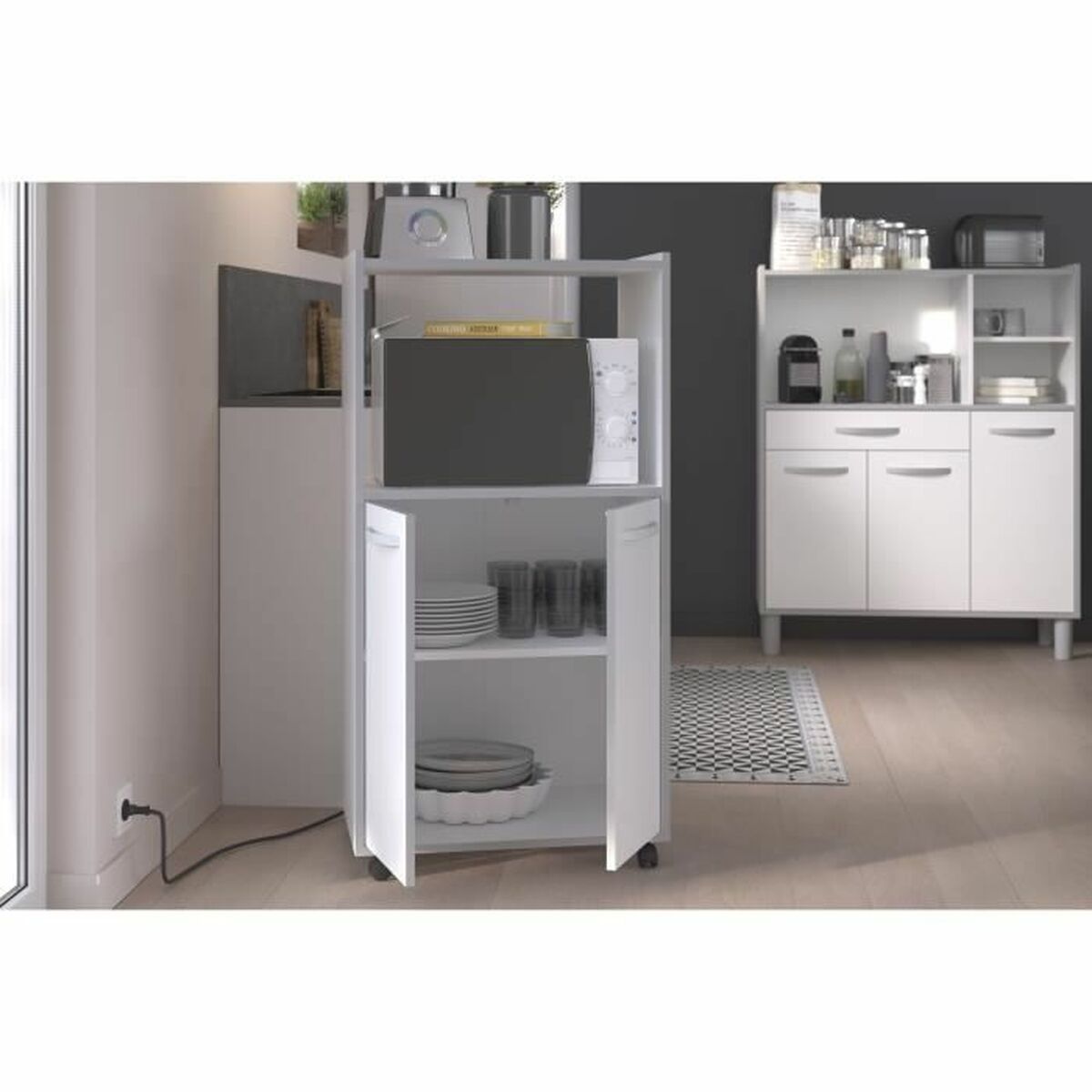 Βοηθητικό Έπιπλο Γκρι μελαμίνη Chrome 60 x 43 x 118 cm (Δωρεάν Μεταφορικά) Βοηθητικό Έπιπλο Γκρι μελαμίνη Chrome 60 x 43 x 118 cm (Δωρεάν Μεταφορικά)