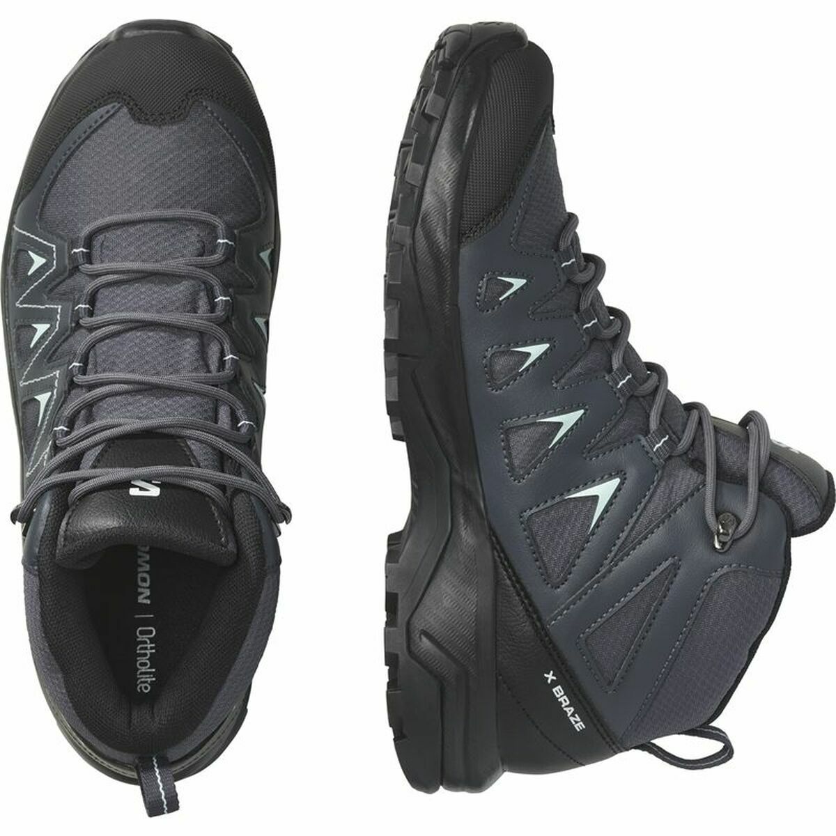 Μπότες Βουνού Salomon X Braze Mid Gore-Tex Γυναίκα Μαύρο Μπότες Βουνού Salomon X Braze Mid Gore-Tex Γυναίκα Μαύρο