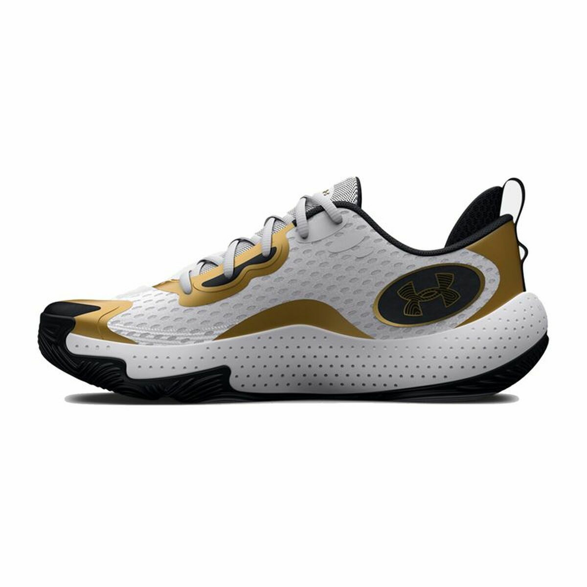 Παπούτσια Μπάσκετ για Ενήλικες Under Armour Spawn 5 Λευκό Παπούτσια Μπάσκετ για Ενήλικες Under Armour Spawn 5 Λευκό