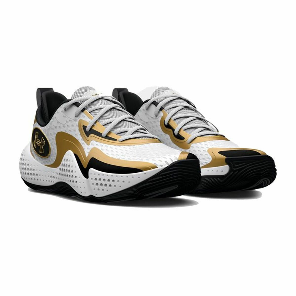 Παπούτσια Μπάσκετ για Ενήλικες Under Armour Spawn 5 Λευκό Παπούτσια Μπάσκετ για Ενήλικες Under Armour Spawn 5 Λευκό