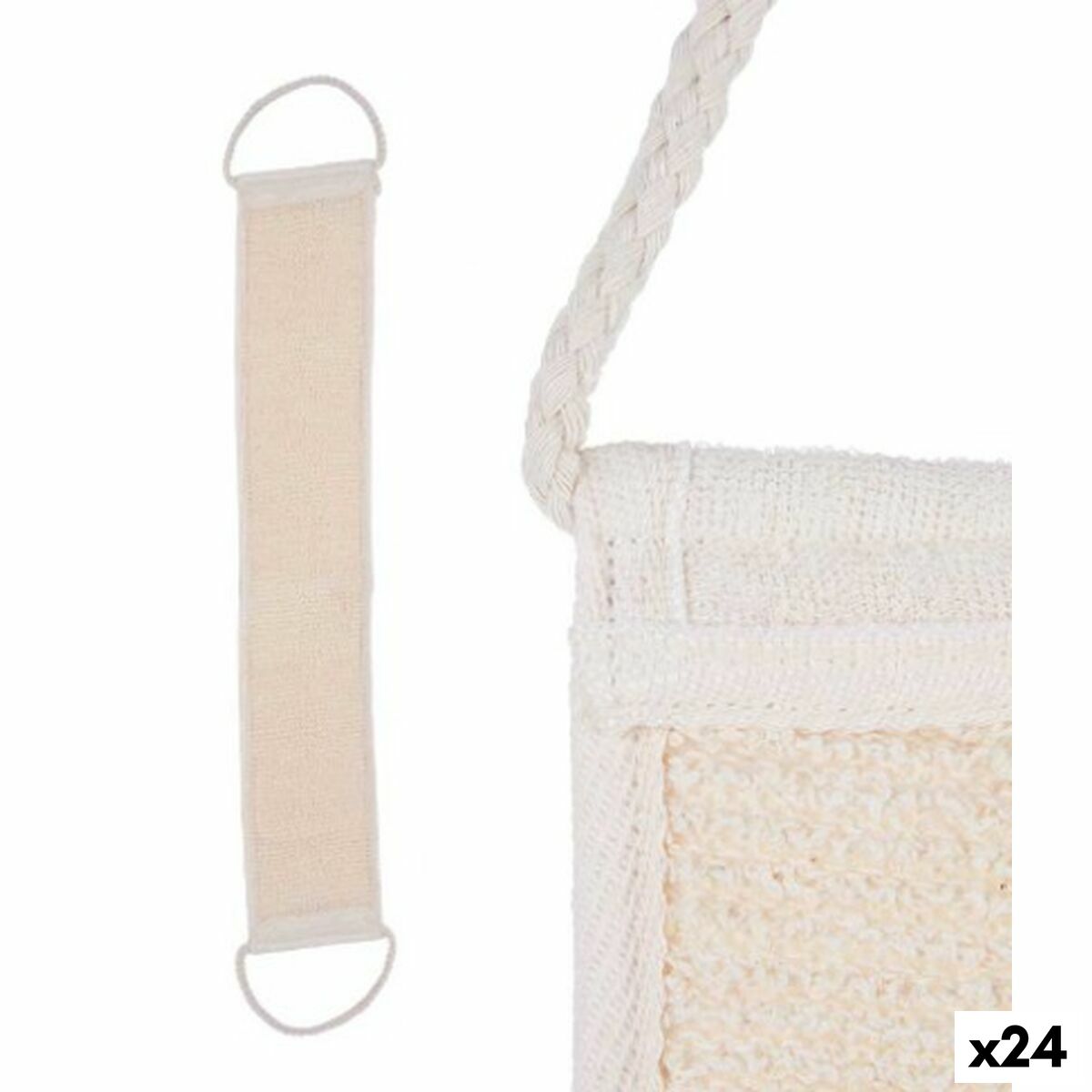 Σφουγγάρι Σώματος Berilo B7081-16 Λευκό Μπεζ 20 x 2,5 x 9,5 cm Με λαβές (24 Μονάδες) Σφουγγάρι Σώματος Berilo B7081-16 Λευκό Μπεζ 20 x 2,5 x 9,5 cm Με λαβές (24 Μονάδες)