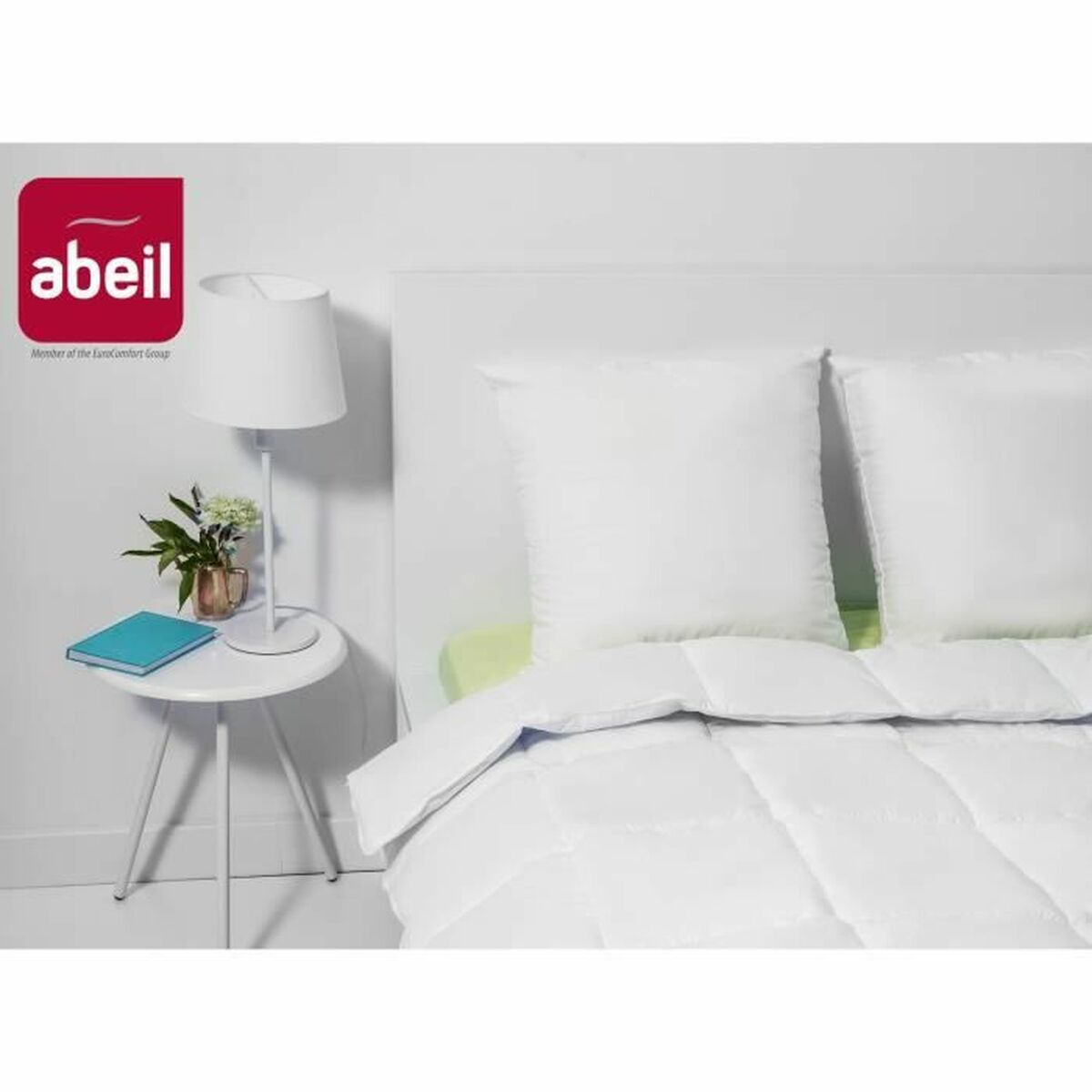 Σετ 2 μαξιλαριών Abeil Λευκό 60 x 60 cm (x2) (Δωρεάν Μεταφορικά)