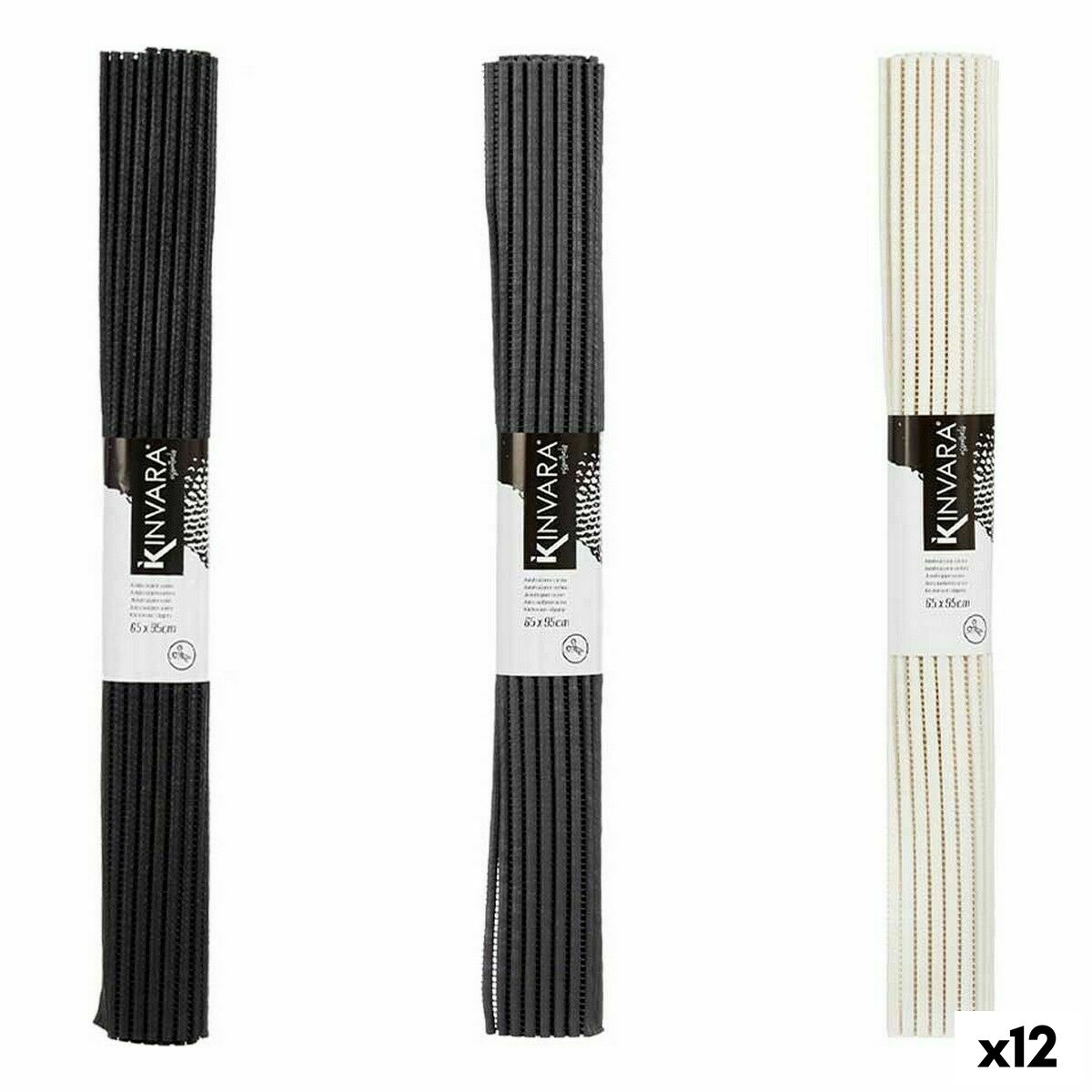Αντιολισθητικό χαλί Kinvara Καουτσούκ Πλαστική ύλη 65 x 95 cm 7 x 65 x 7 cm 7 x 7 x 65 cm (12 Μονάδες)
