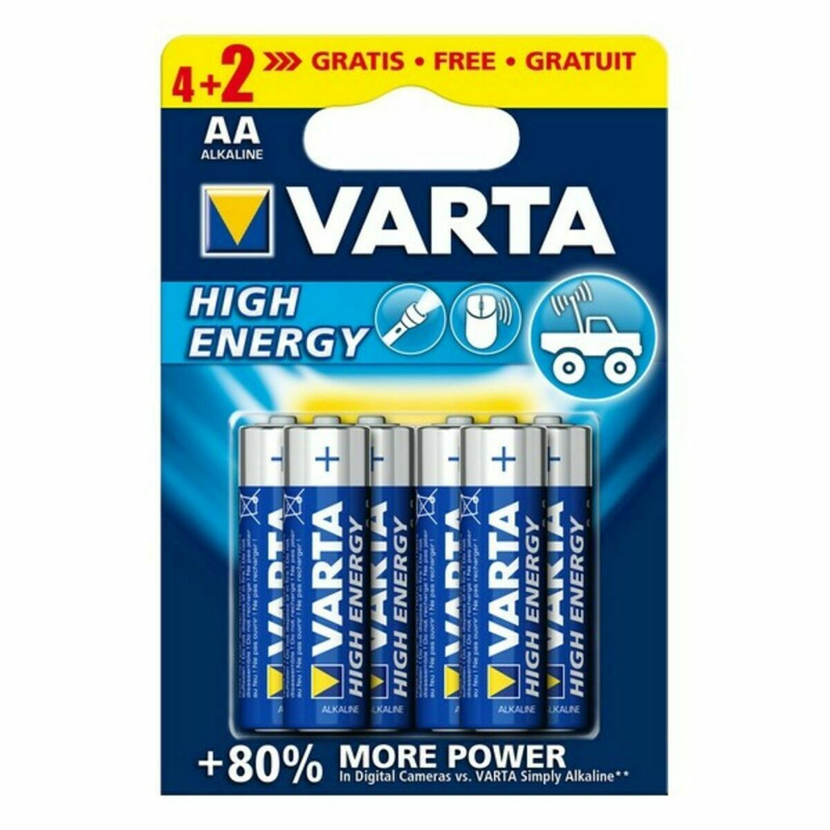 Αλκαλικές Μπαταρίες Varta 4906121436 AA 1.55 V