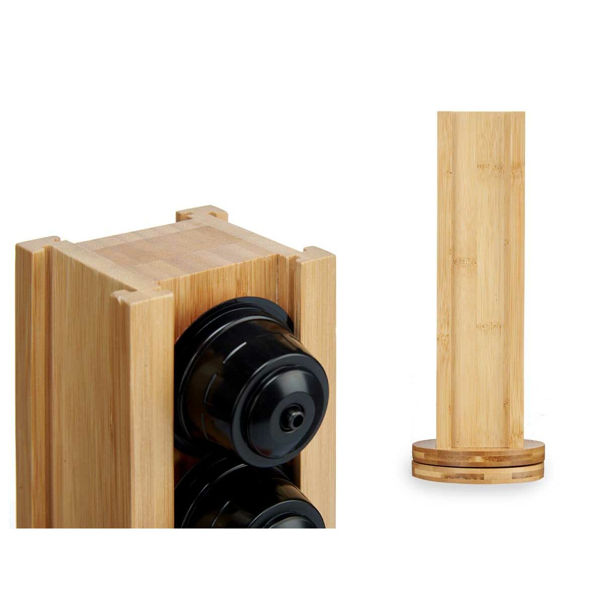 βάση για 20 καψάκια καφέ Kinvara KT225036 Bamboo 11 x 11 x 34 cm Περιστροφικó (x6) βάση για 20 καψάκια καφέ Kinvara KT225036 Bamboo 11 x 11 x 34 cm Περιστροφικó (x6)