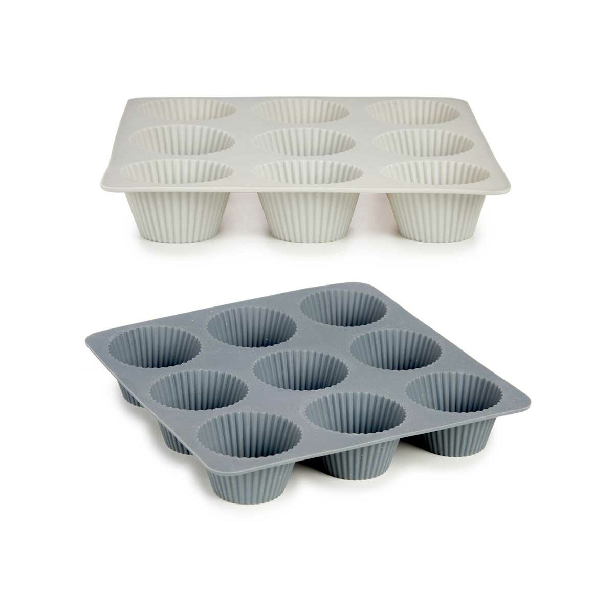 Καλούπια για Muffins Kinvara HH421 Ανοιχτό Γκρι Σκούρο γκρίζο 22 x 3 x 22 cm Μάφιν (x6) Καλούπια για Muffins Kinvara HH421 Ανοιχτό Γκρι Σκούρο γκρίζο 22 x 3 x 22 cm Μάφιν (x6)