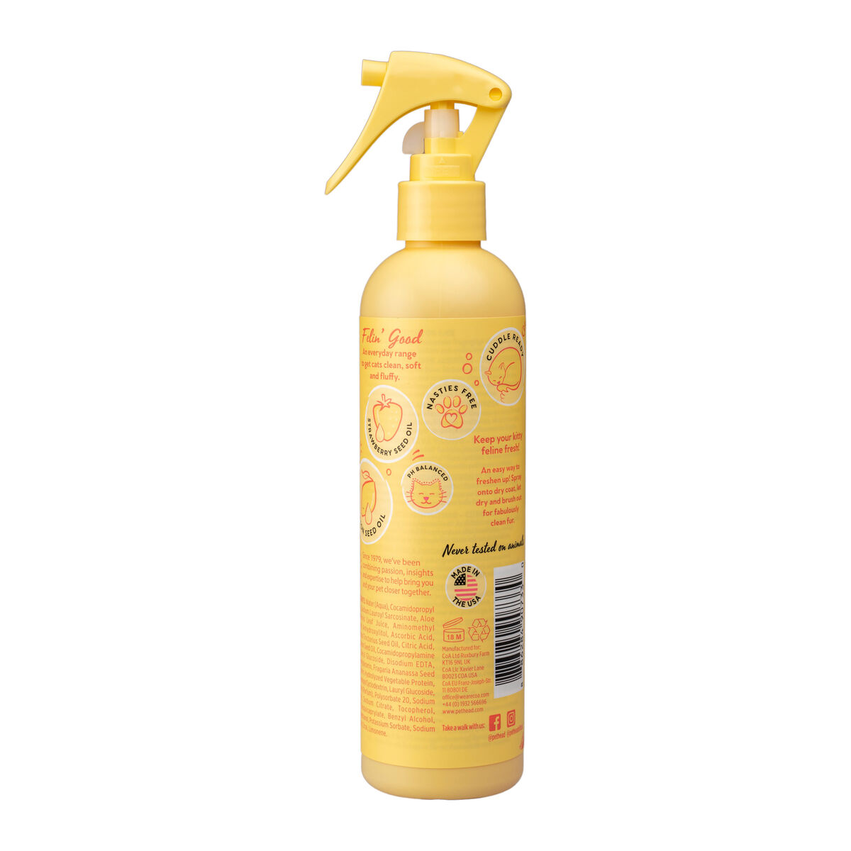 Μαλακτικό για Kατοικίδια Pet Head Lemonberry Felin' Good 300 ml