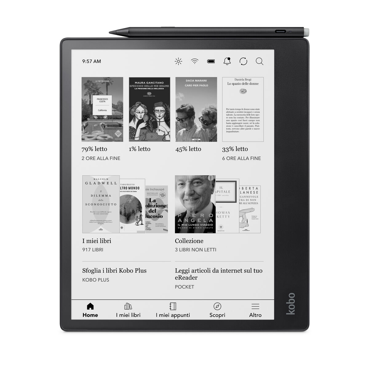 eBook Rakuten N605-KU-BK-K-BU Μαύρο 32 GB 10,3