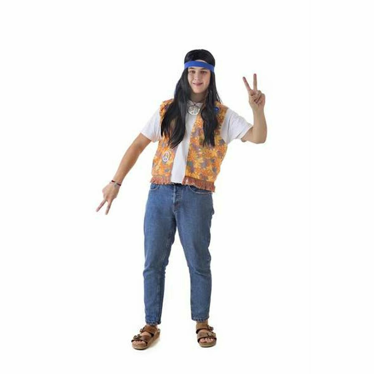 Αποκριάτικη Στολή για Ενήλικες Hippie (2 Τεμάχια) Αποκριάτικη Στολή για Ενήλικες Hippie (2 Τεμάχια)