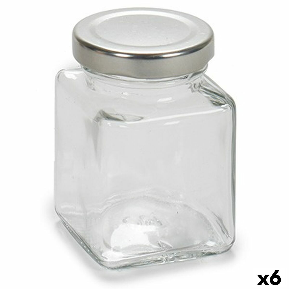 Βάζο Vivalto Διαφανές Ασημί 100 ml (x6) Βάζο Vivalto Διαφανές Ασημί 100 ml (x6)