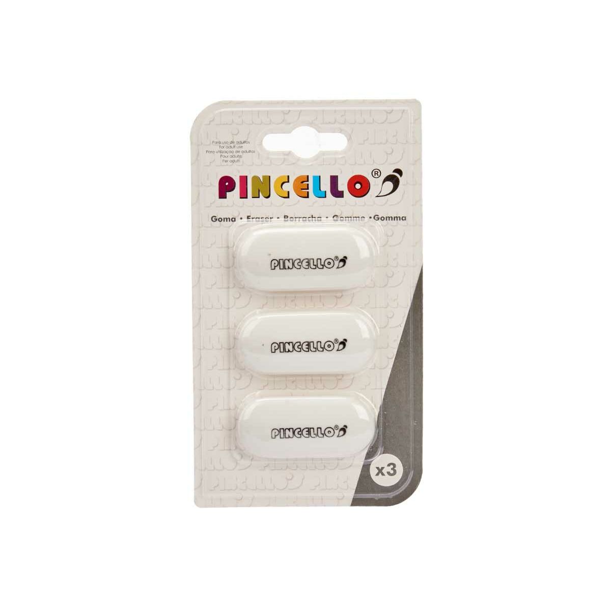 Σετ Γόμες Pincello 484 Λευκό (12 Μονάδες) Σετ Γόμες Pincello 484 Λευκό (12 Μονάδες)