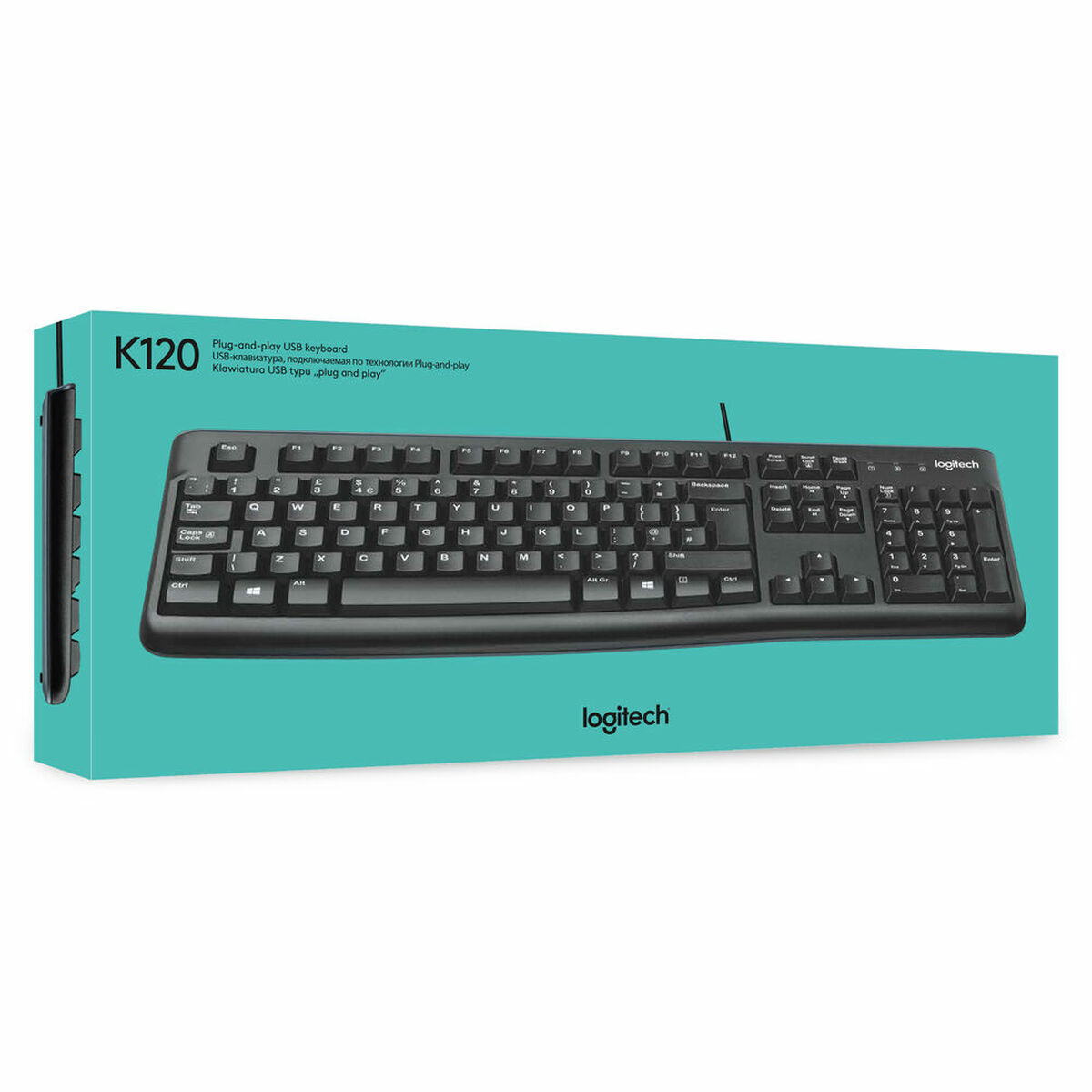 Πληκτρολόγιο Logitech Keyboard K120 for Business Μαύρο QWERTY Πληκτρολόγιο Logitech Keyboard K120 for Business Μαύρο QWERTY