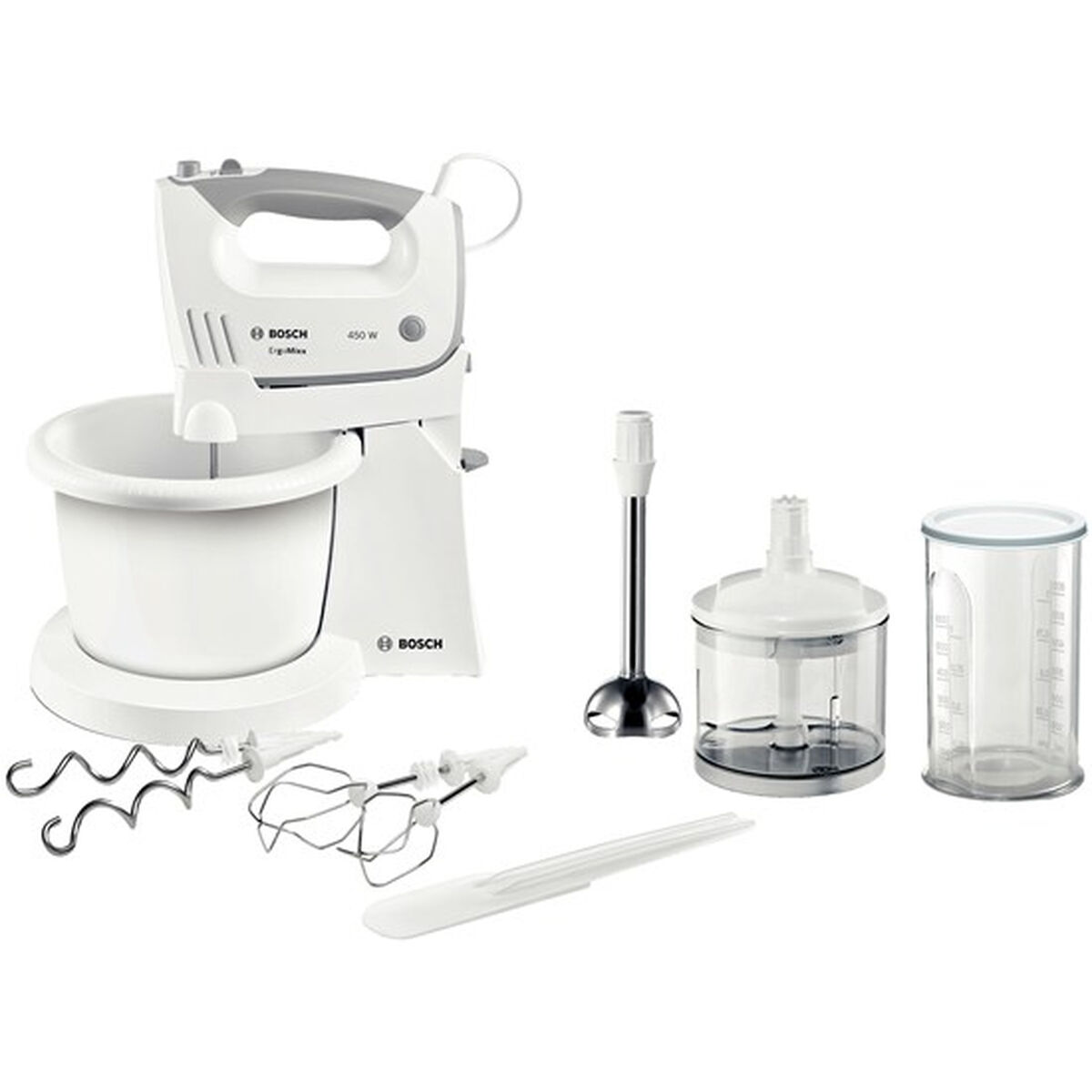 Μίξερ με Αναδευτήρες BOSCH MFQ36490 Ανοξείδωτο ατσάλι Μίξερ με Αναδευτήρες BOSCH MFQ36490 Ανοξείδωτο ατσάλι