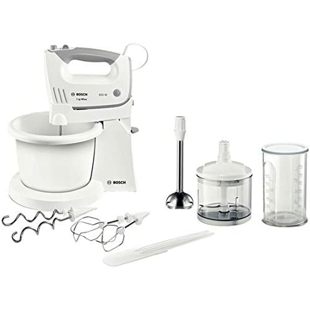 Μίξερ με Αναδευτήρες BOSCH MFQ36490 Ανοξείδωτο ατσάλι Μίξερ με Αναδευτήρες BOSCH MFQ36490 Ανοξείδωτο ατσάλι