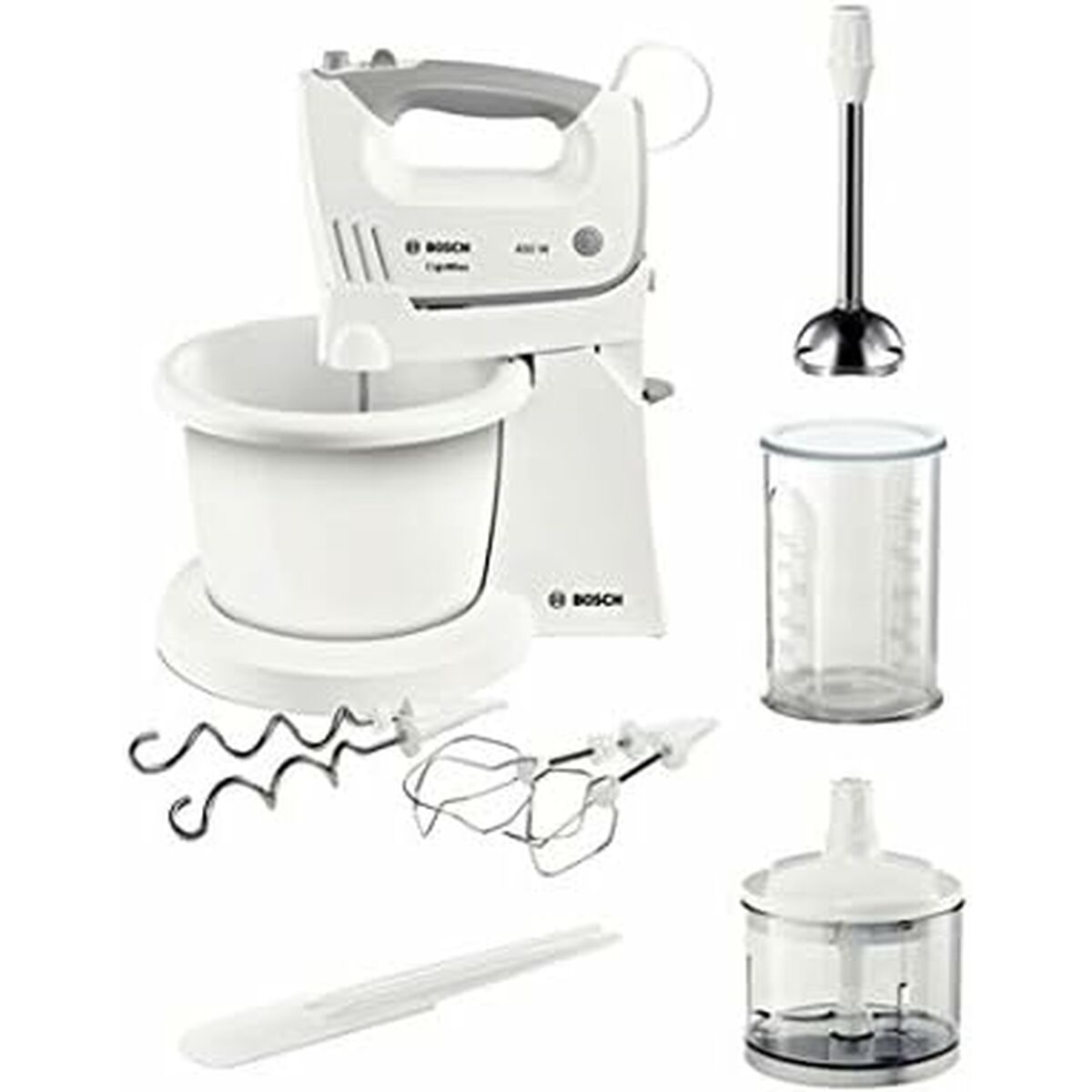 Μίξερ με Αναδευτήρες BOSCH MFQ36490 Ανοξείδωτο ατσάλι Μίξερ με Αναδευτήρες BOSCH MFQ36490 Ανοξείδωτο ατσάλι